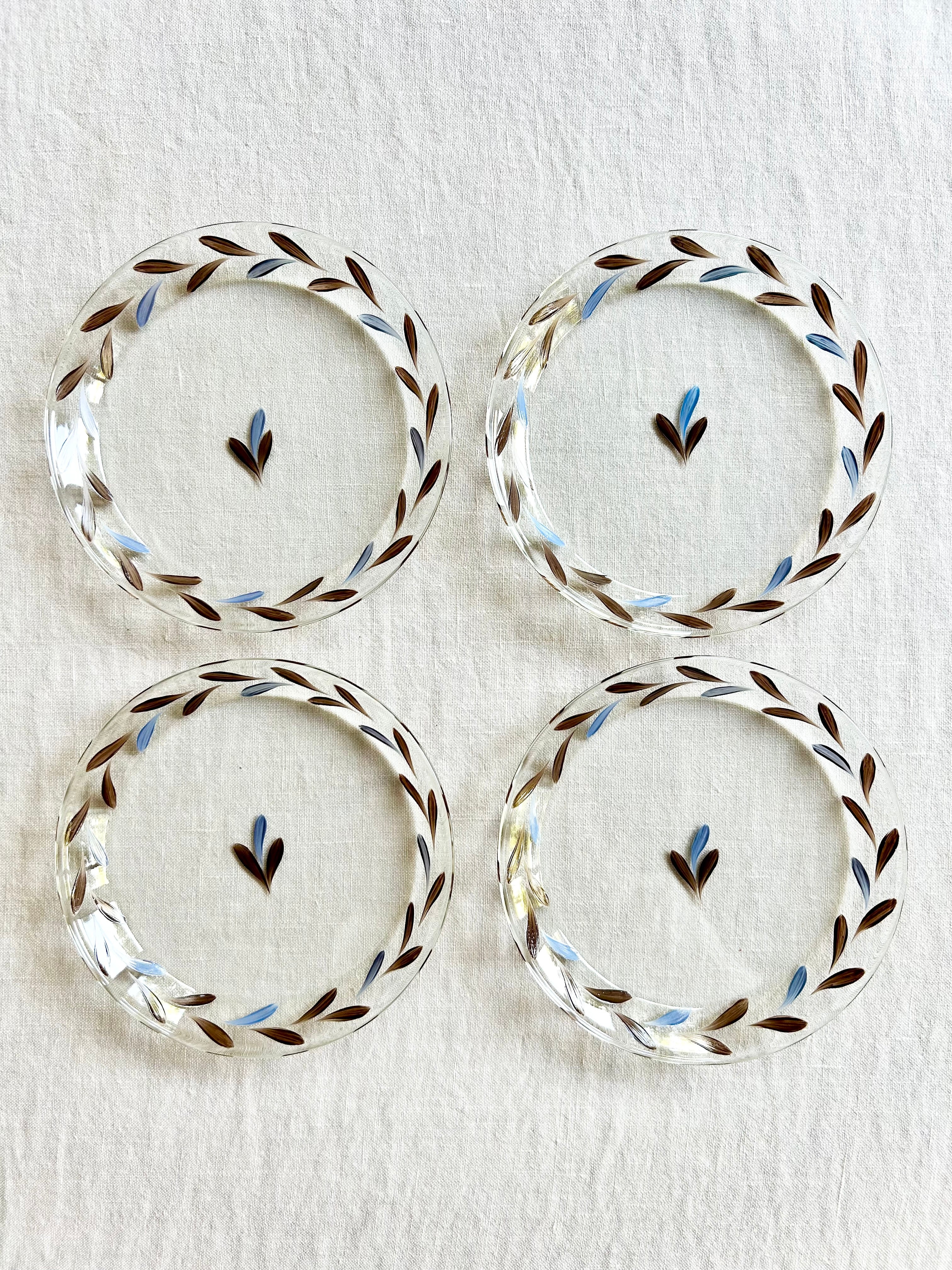 Jalisco Chocolate Bread Plate / Coasters S/4