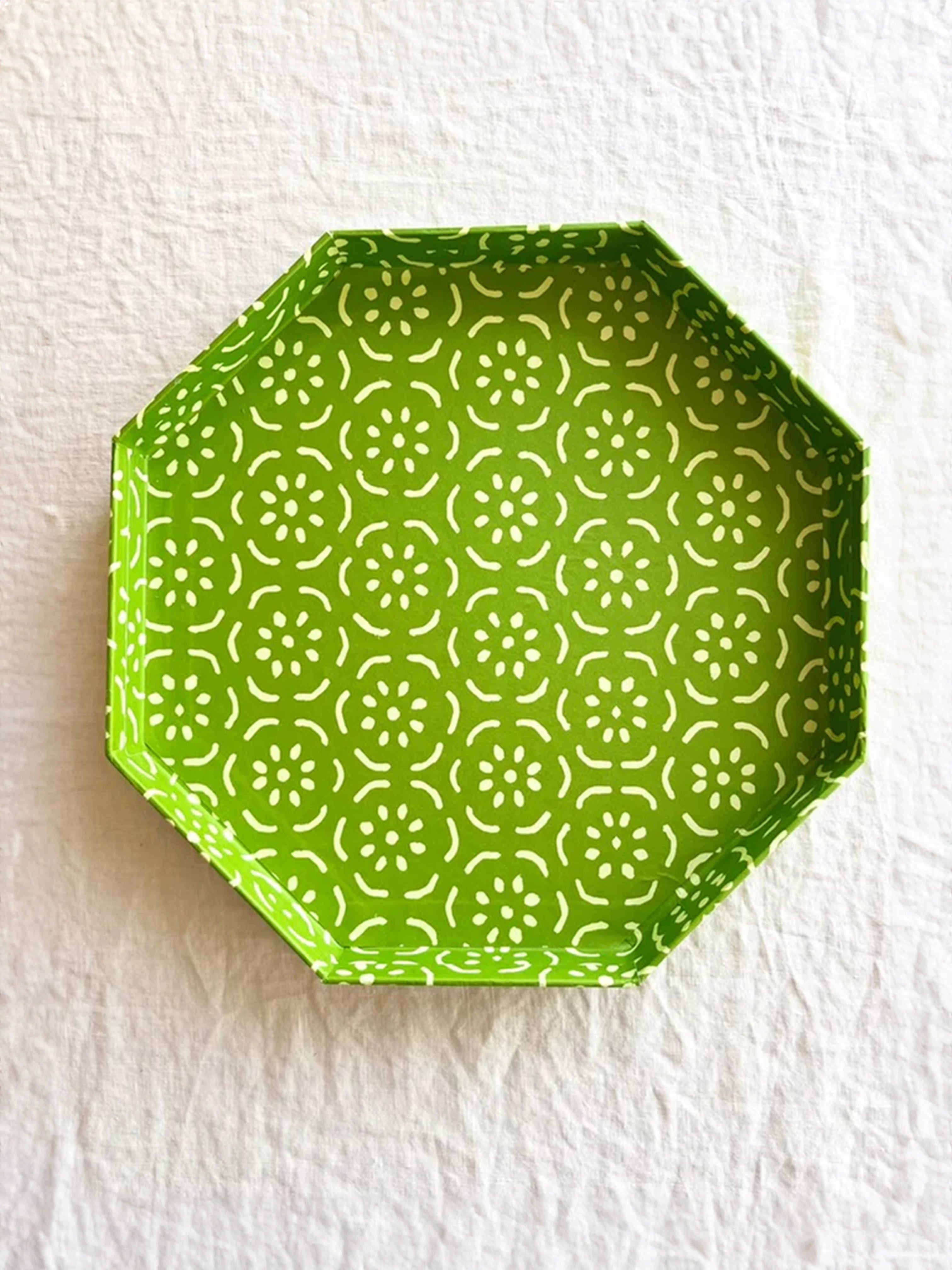 Octagon Italian Paper Tray - Spring 11.5"