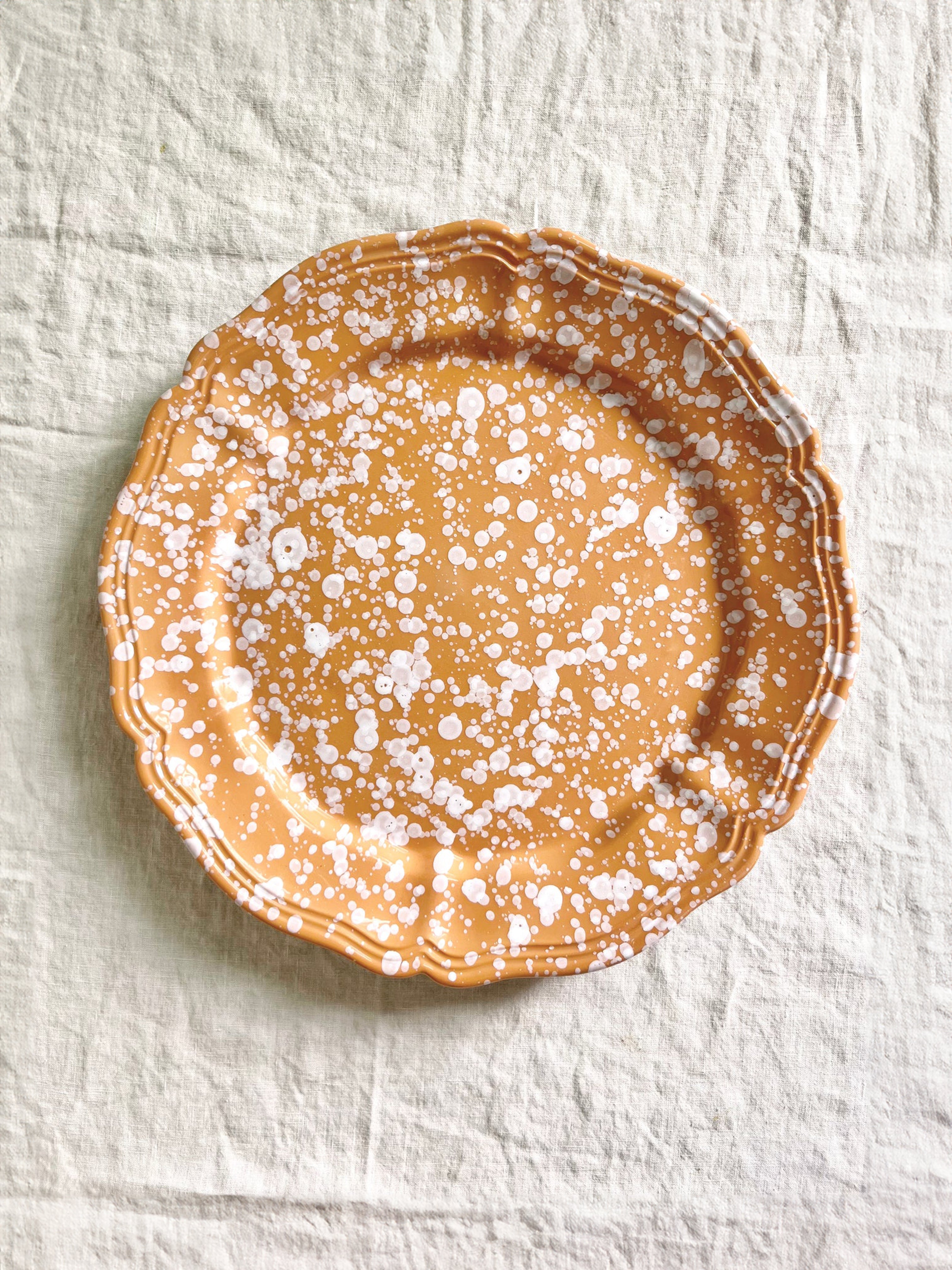 PRE ORDER Pompeii Round Platter - Sienna 14 "