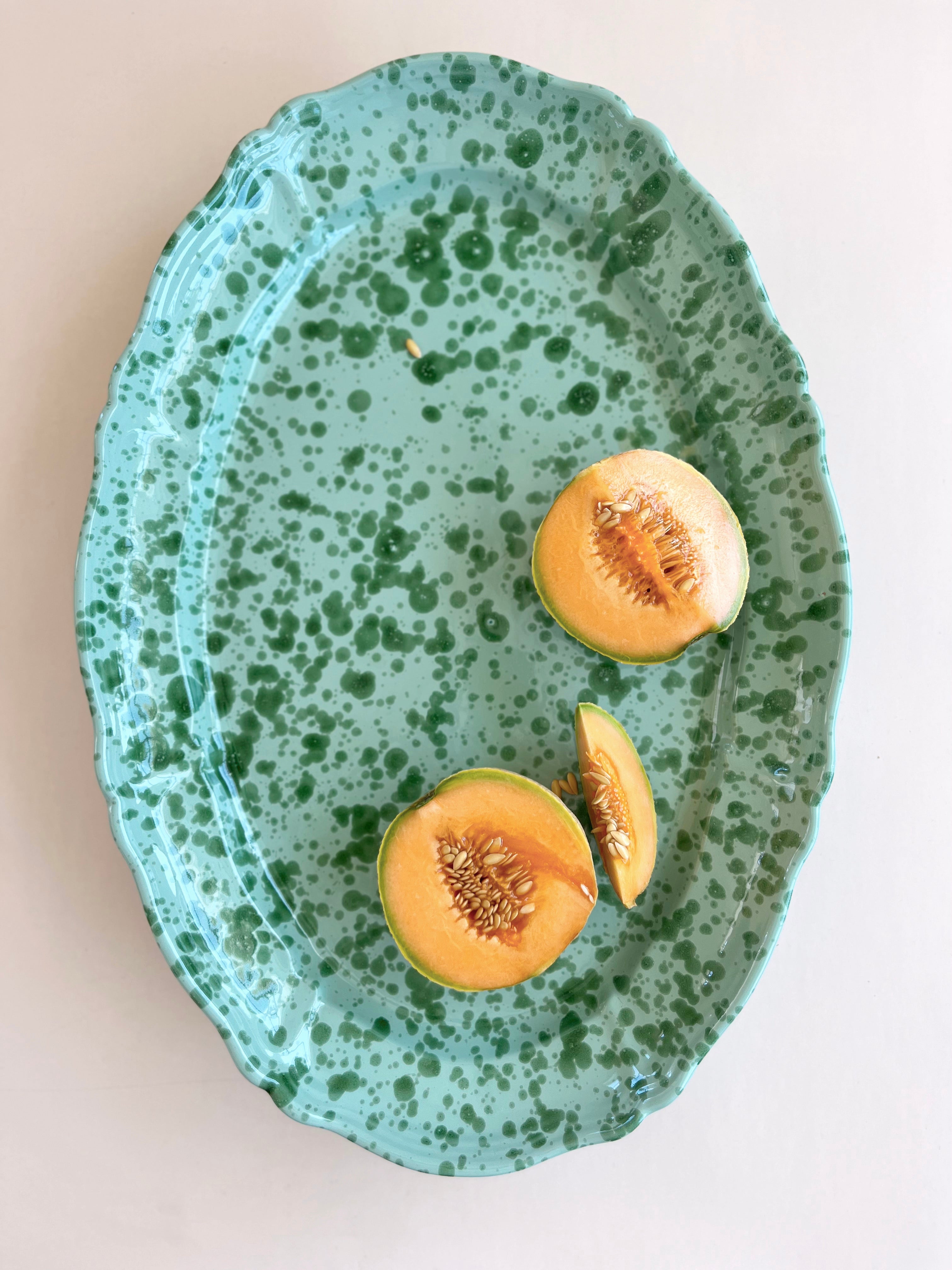 Pompeii Oval Platter - Jade 20"