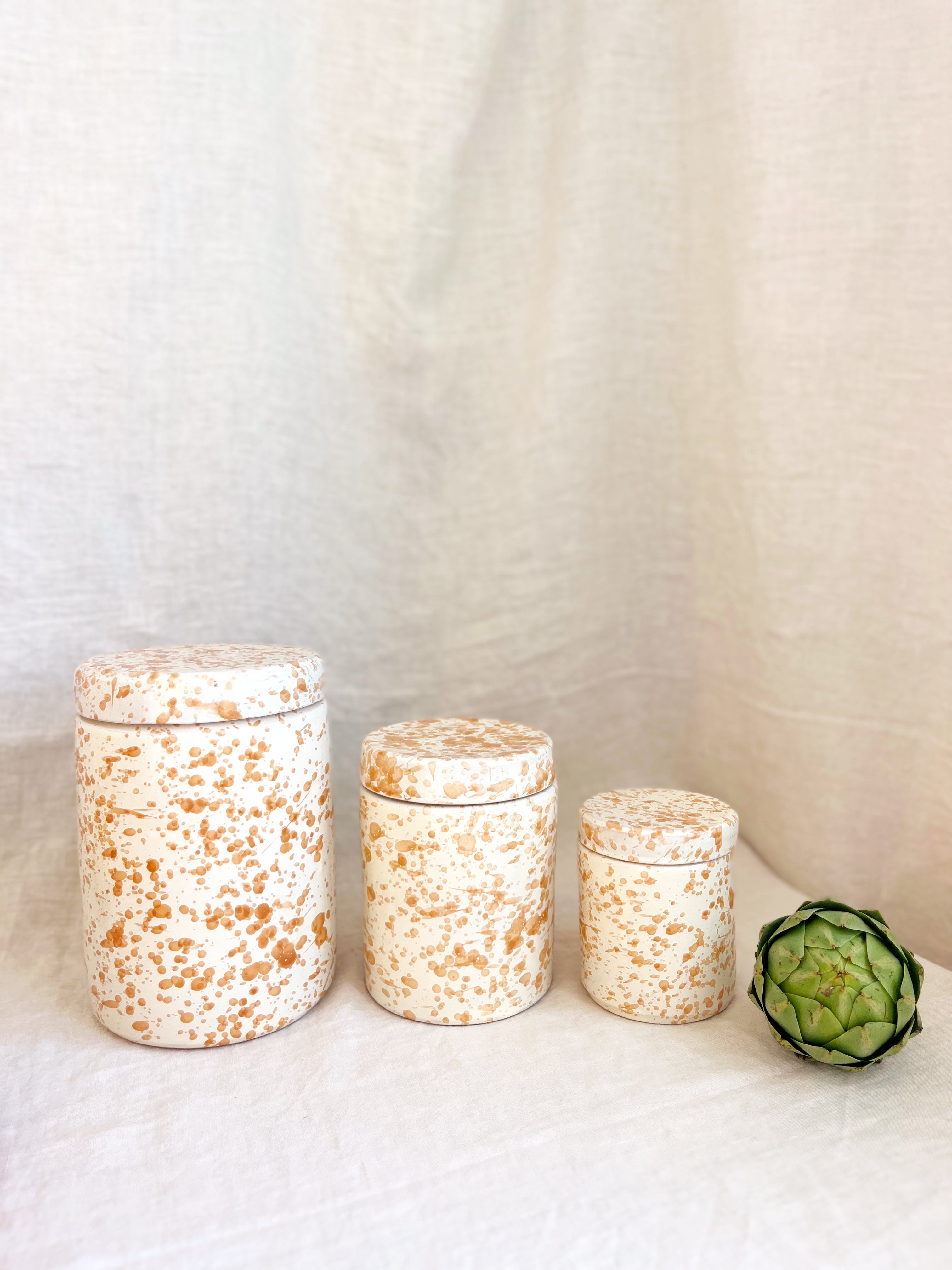 Pompeii Canisters - Natural - 3 Sizes