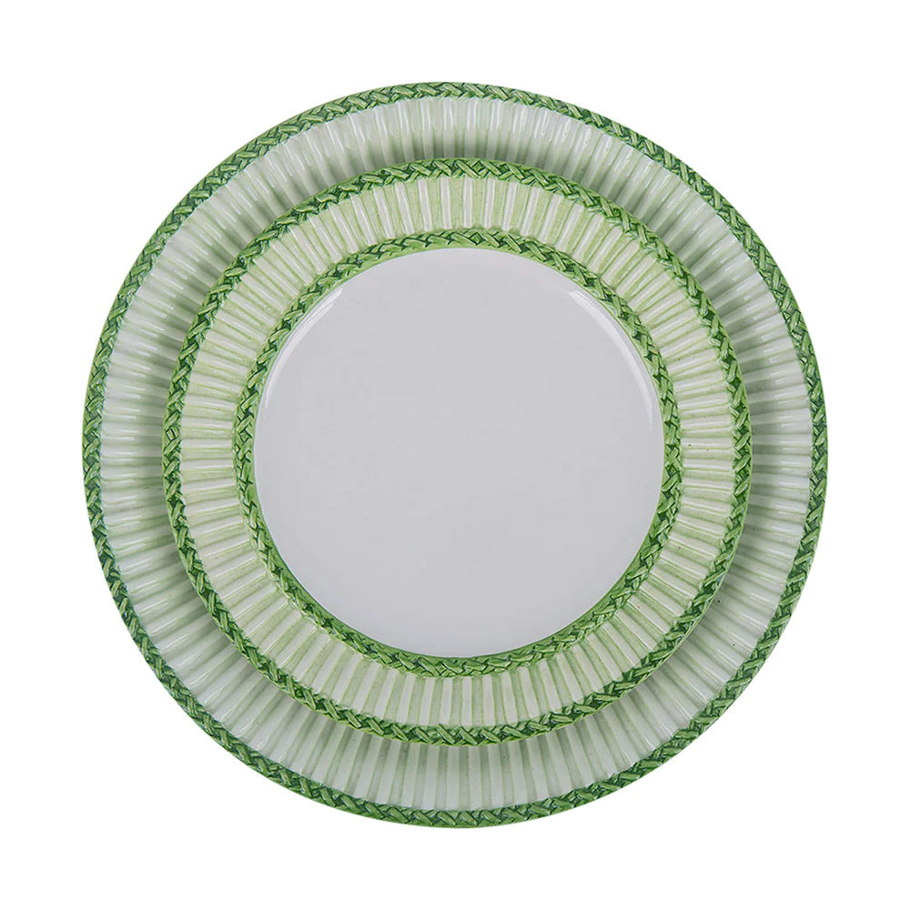 Treccia Salad Plate - Verde
