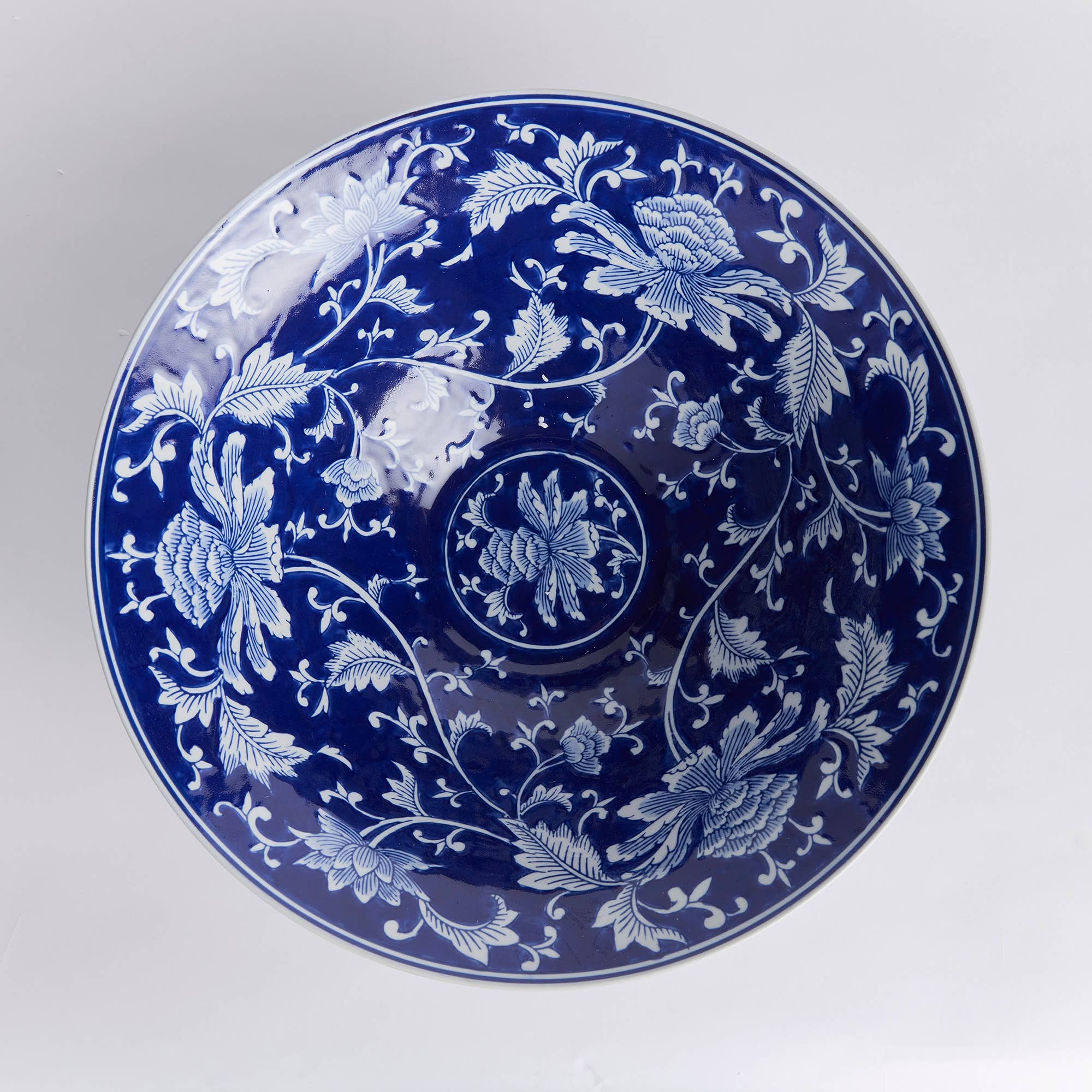 Chinoiserie Lotus Bowl