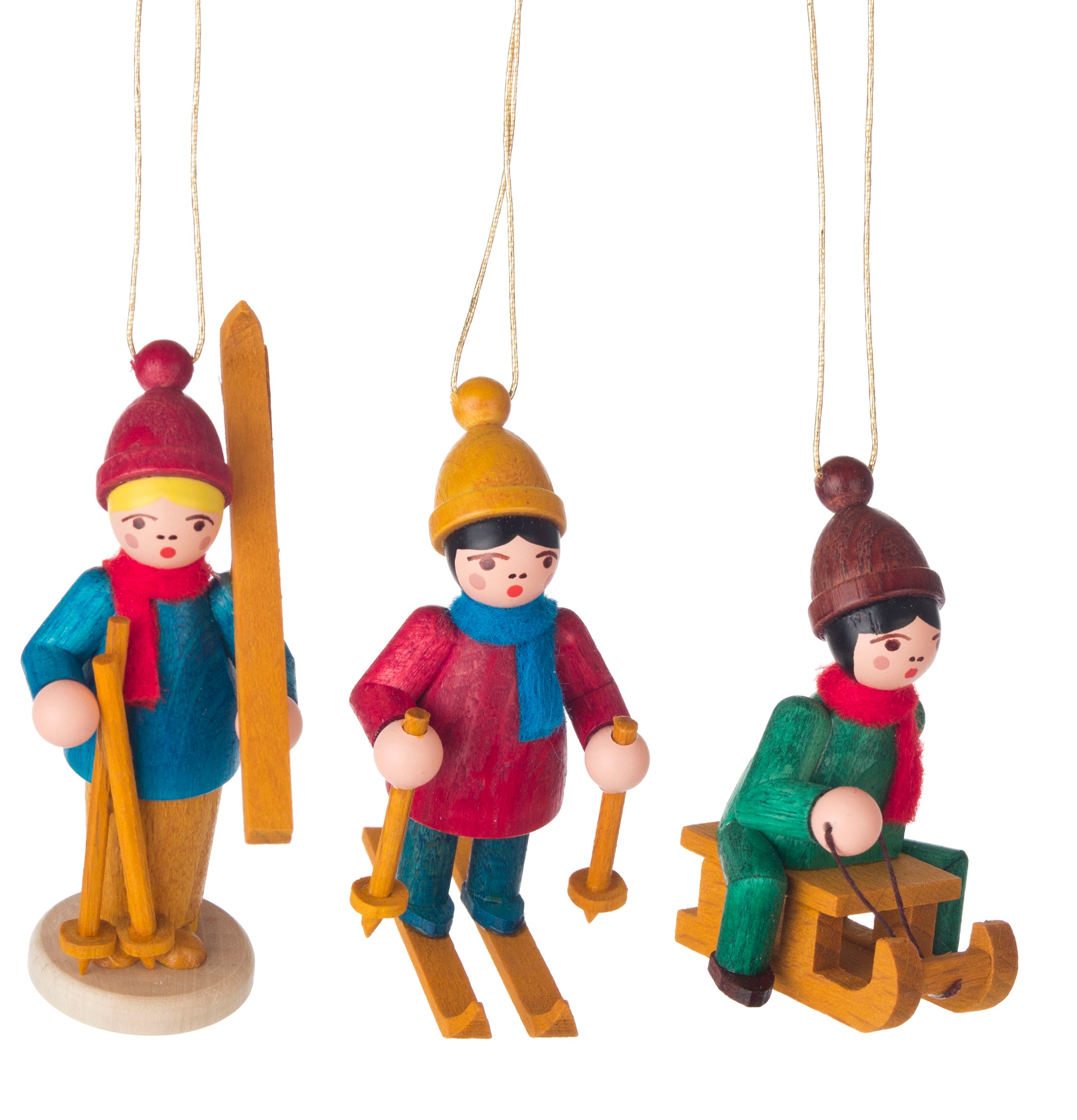 Winter Children Ornaments S/6