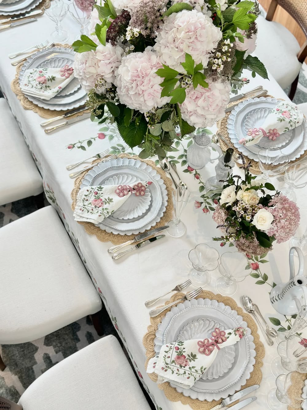 Rose Trellis Tablecloth - 3 sizes available