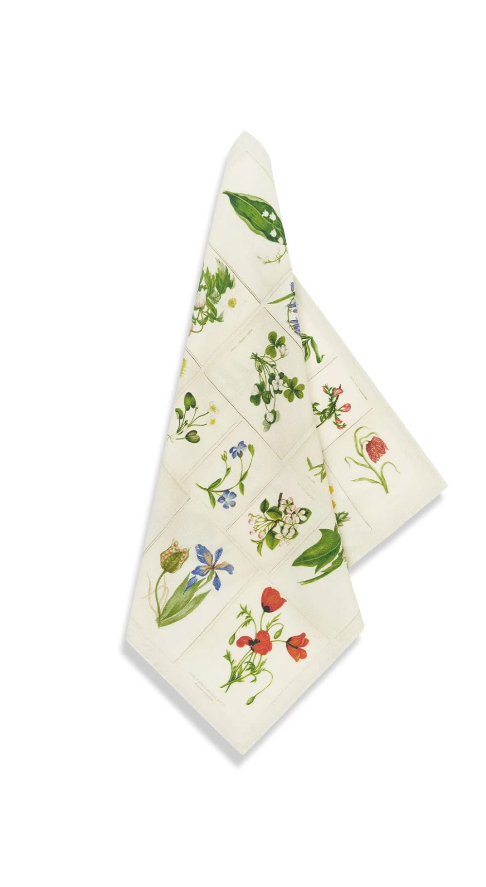 John Derian X SB Botanical Tiles Napkins - S/4