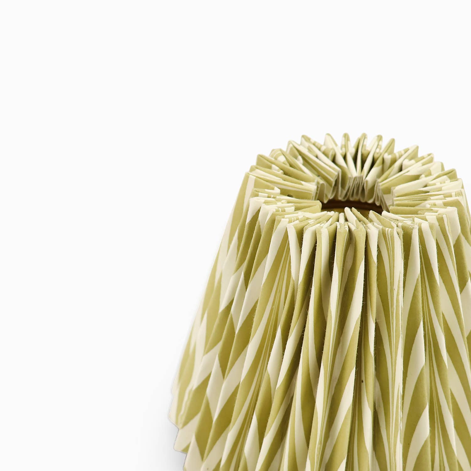 Pleated Marbled Lampshade - Apple