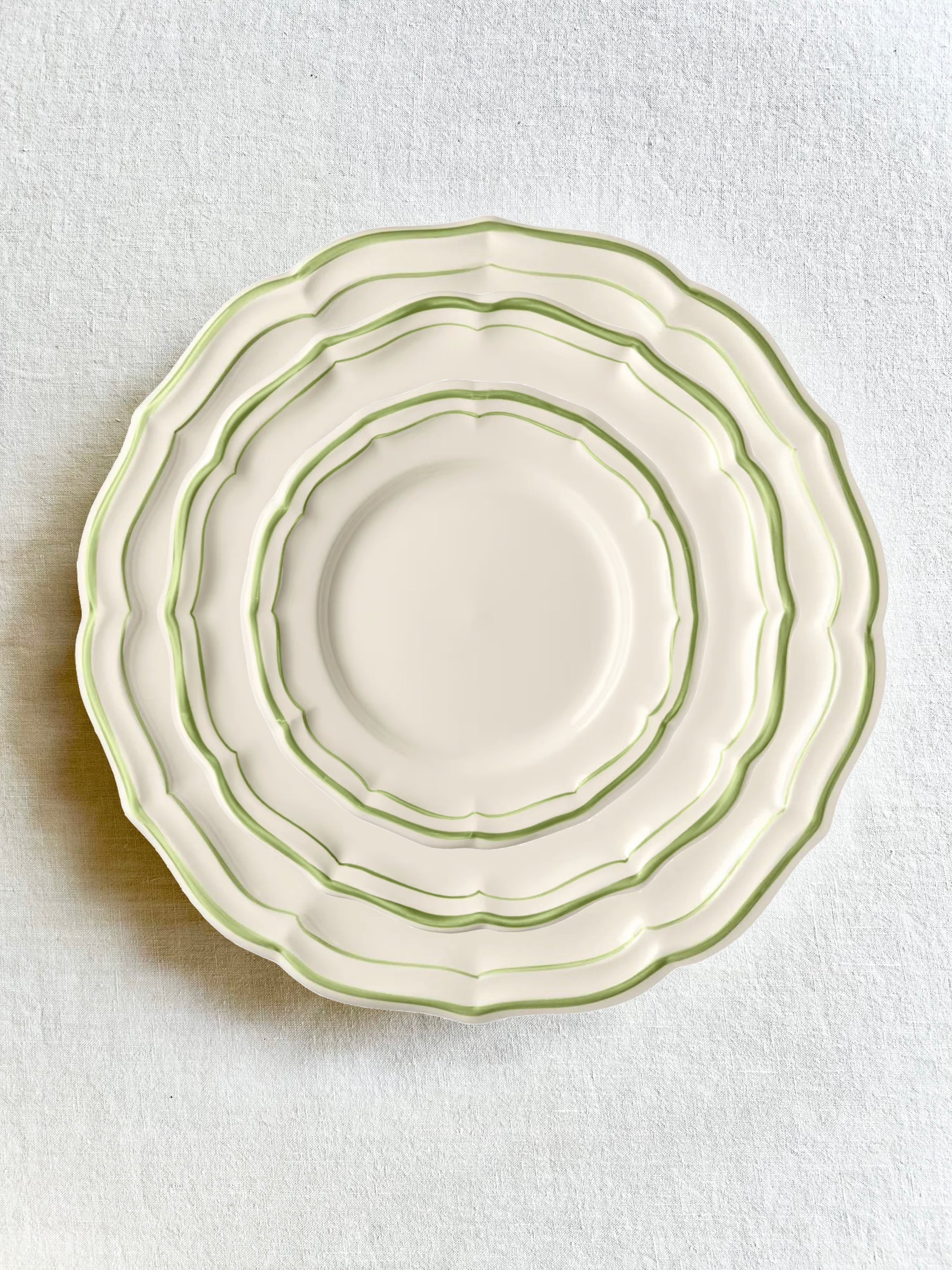 Gien Fliet Dinnerware - Vert