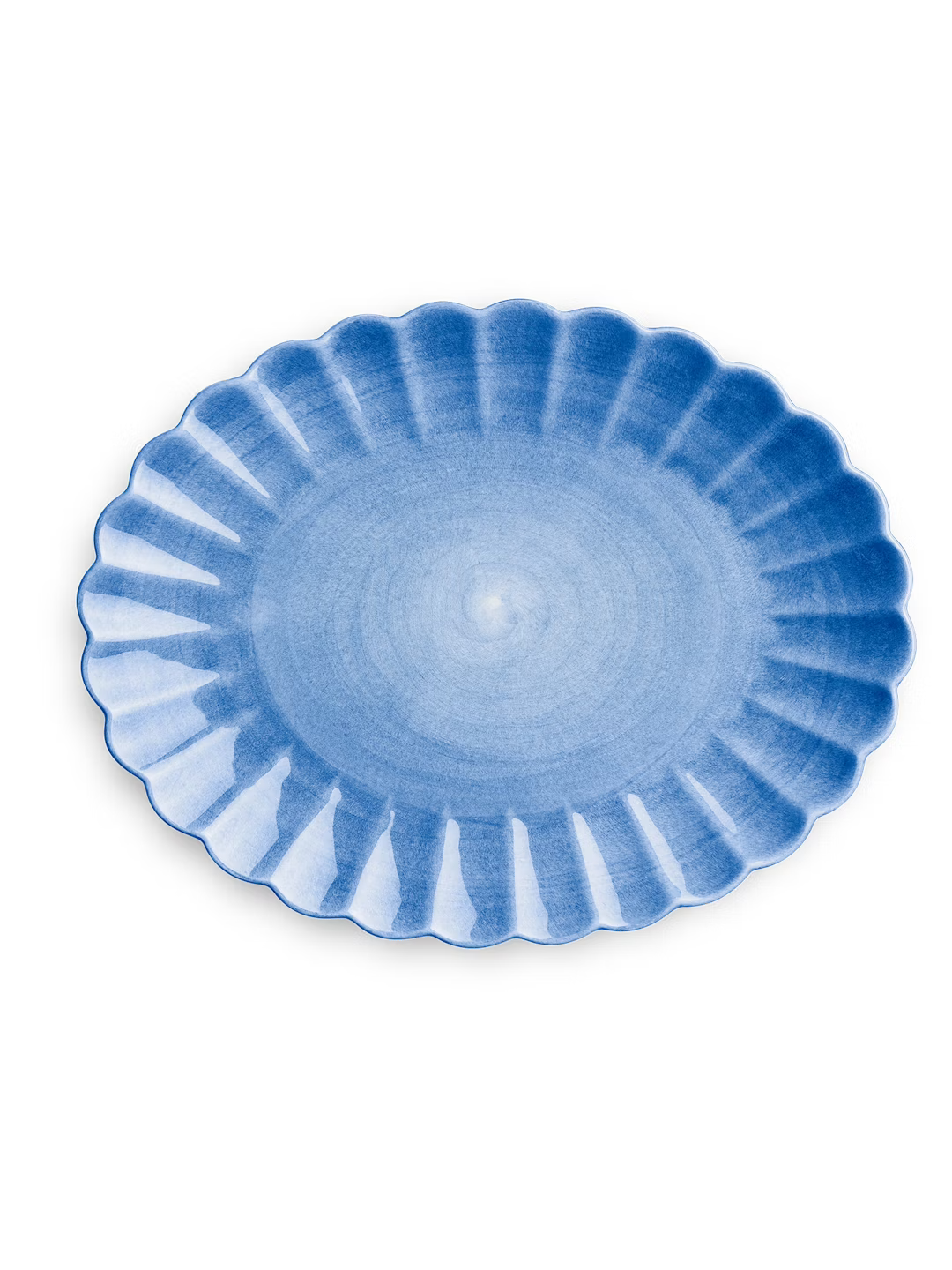 PRE-ORDER - Oyster Oval Platter - Indigo