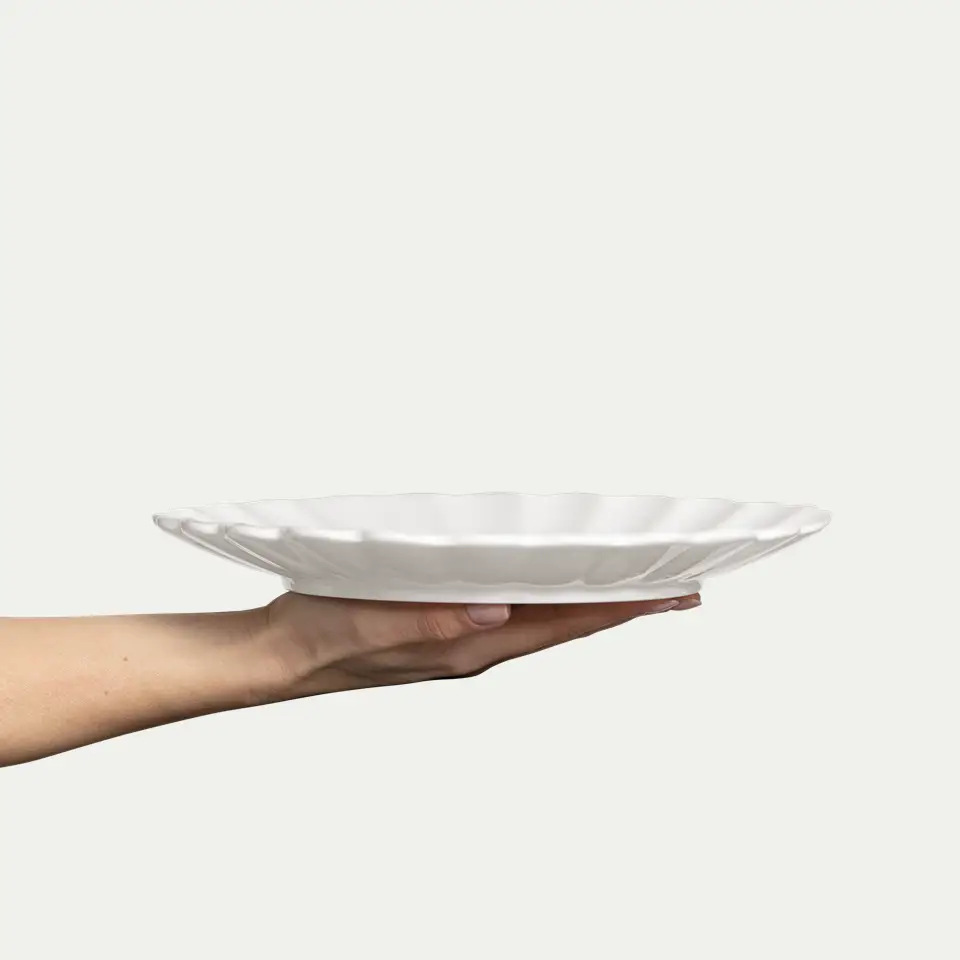 Oyster Dinnerware - White - S/4