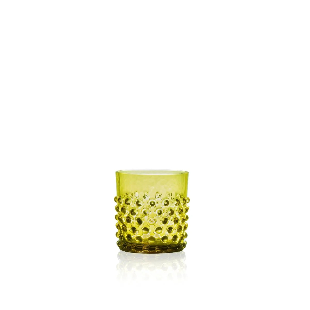 Hobnail Whiskey Glass S/4 - Bonsai Green