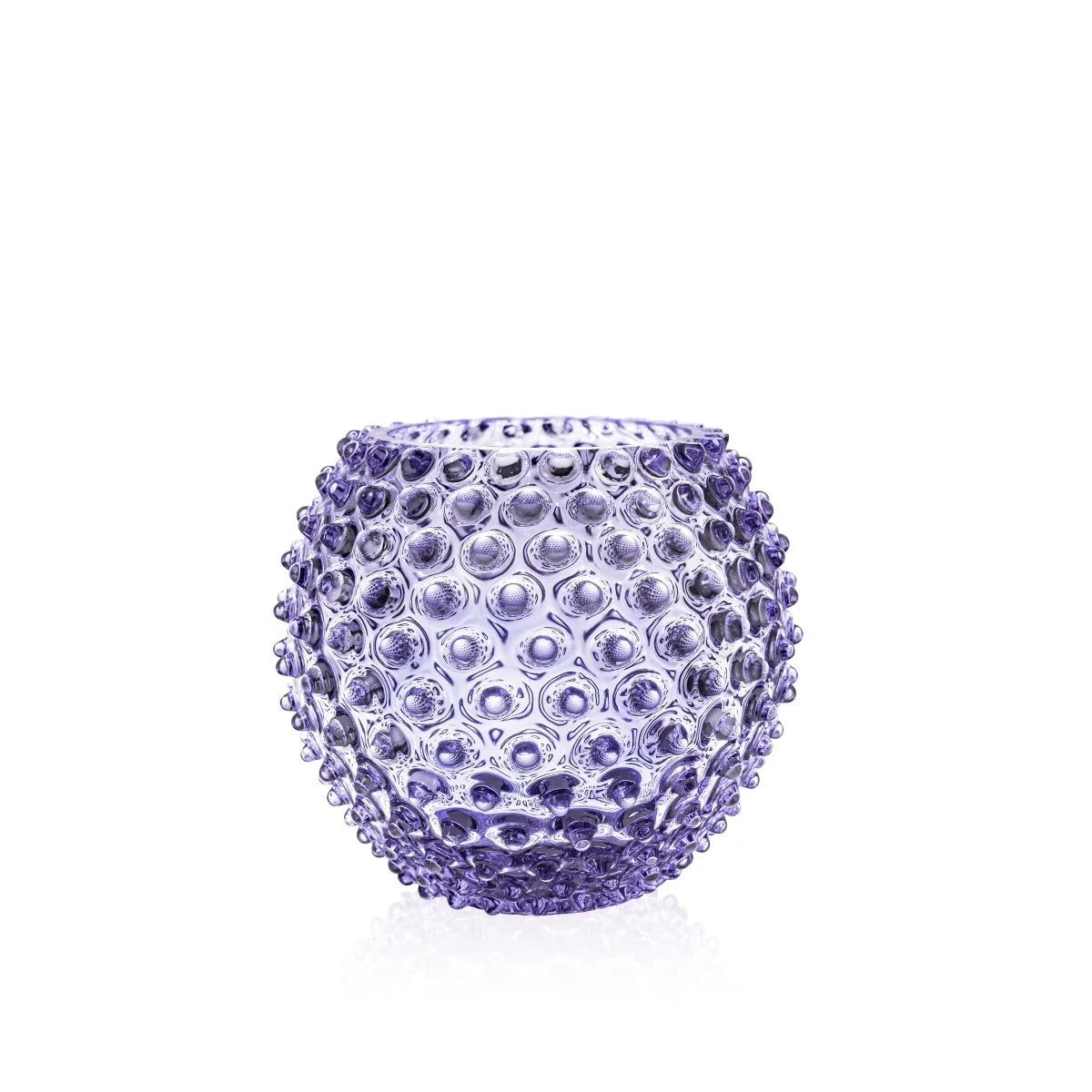 Hobnail Round Vase 6" - Lavender