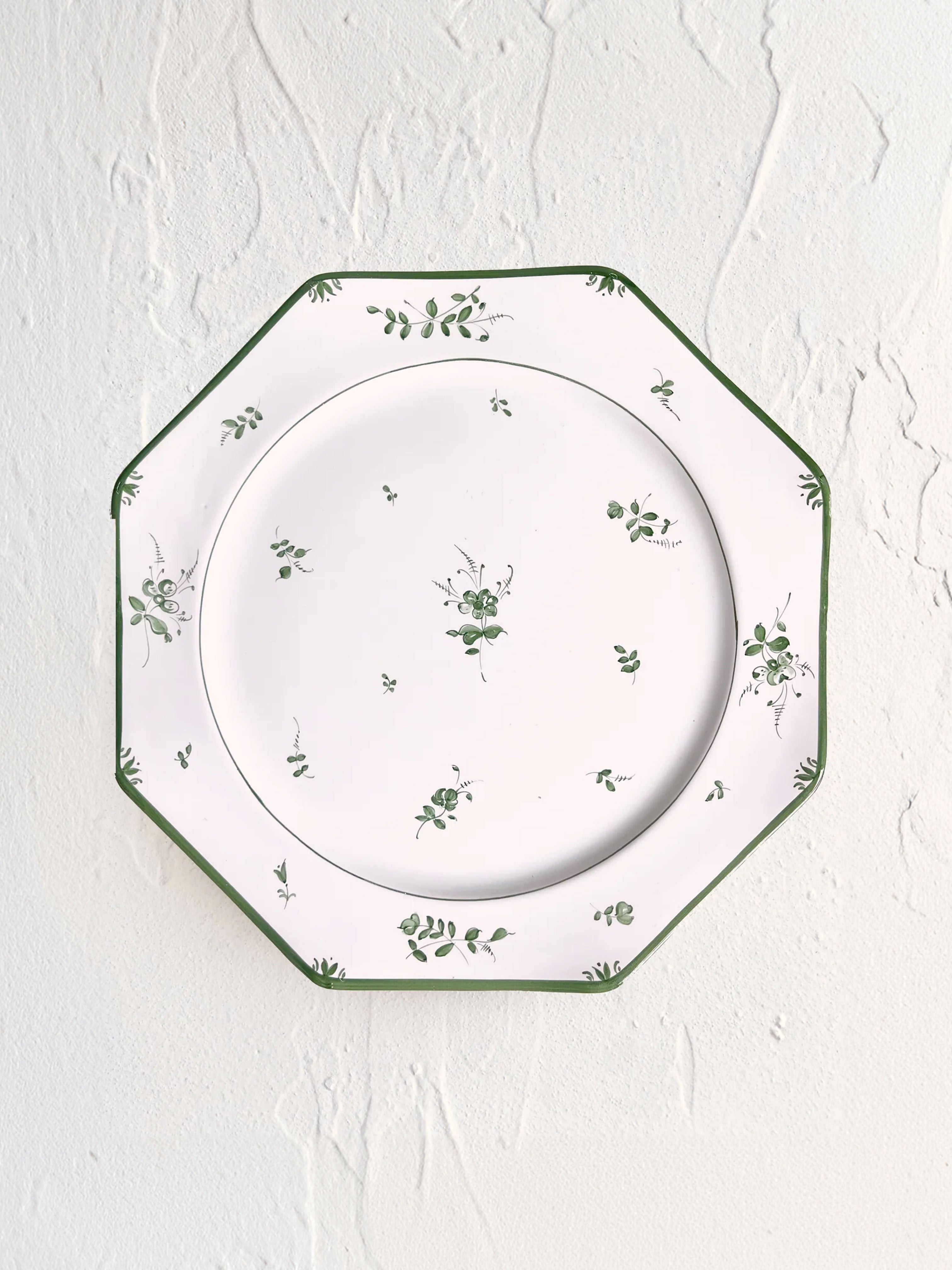 PRE-ORDER - Sainte Marie Charger Plate ~ Alouette ~ Peridot - S/4
