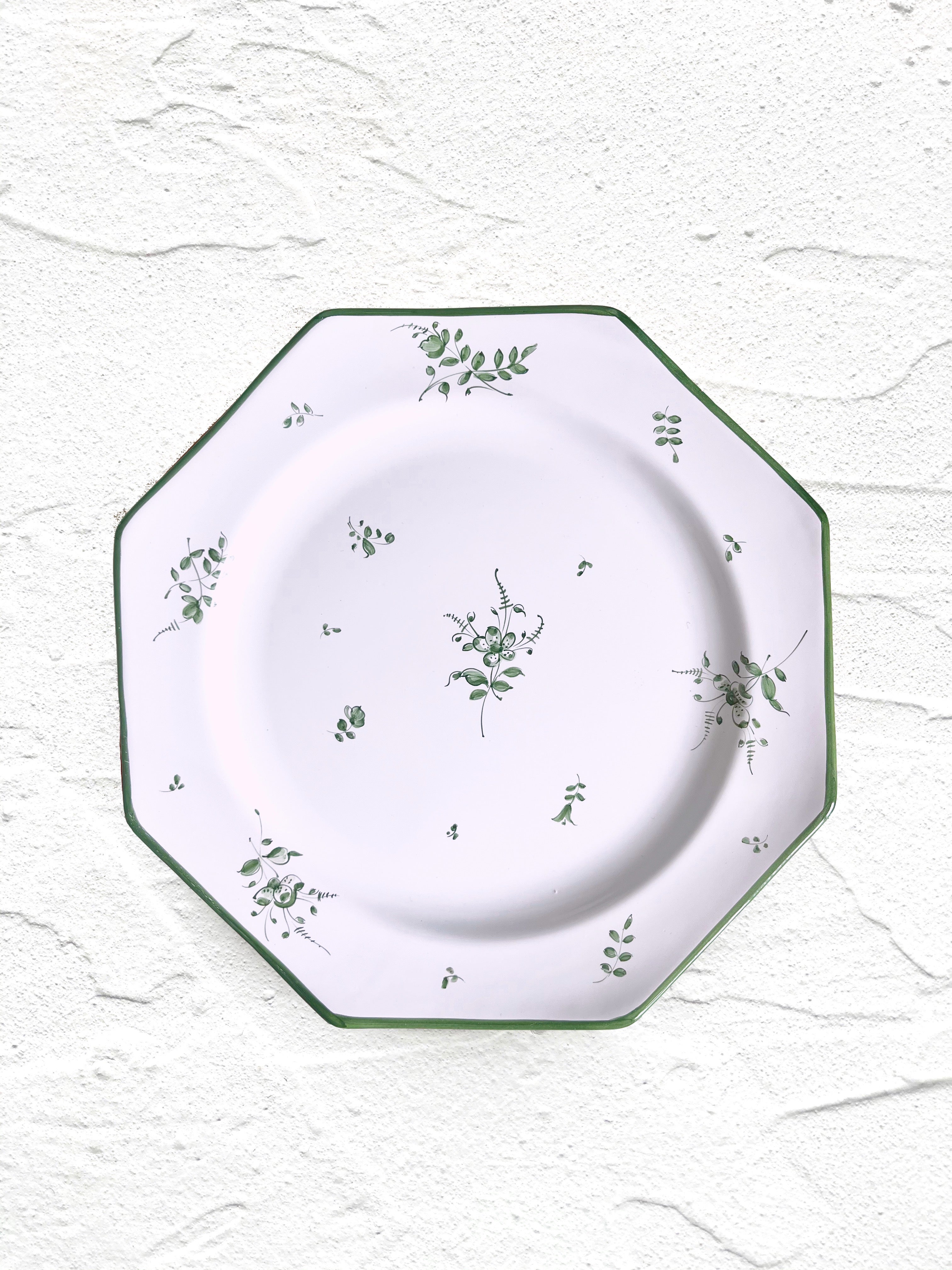 PRE-ORDER -Sainte Marie Salad Plate ~ Alouette ~ Peridot - S/4