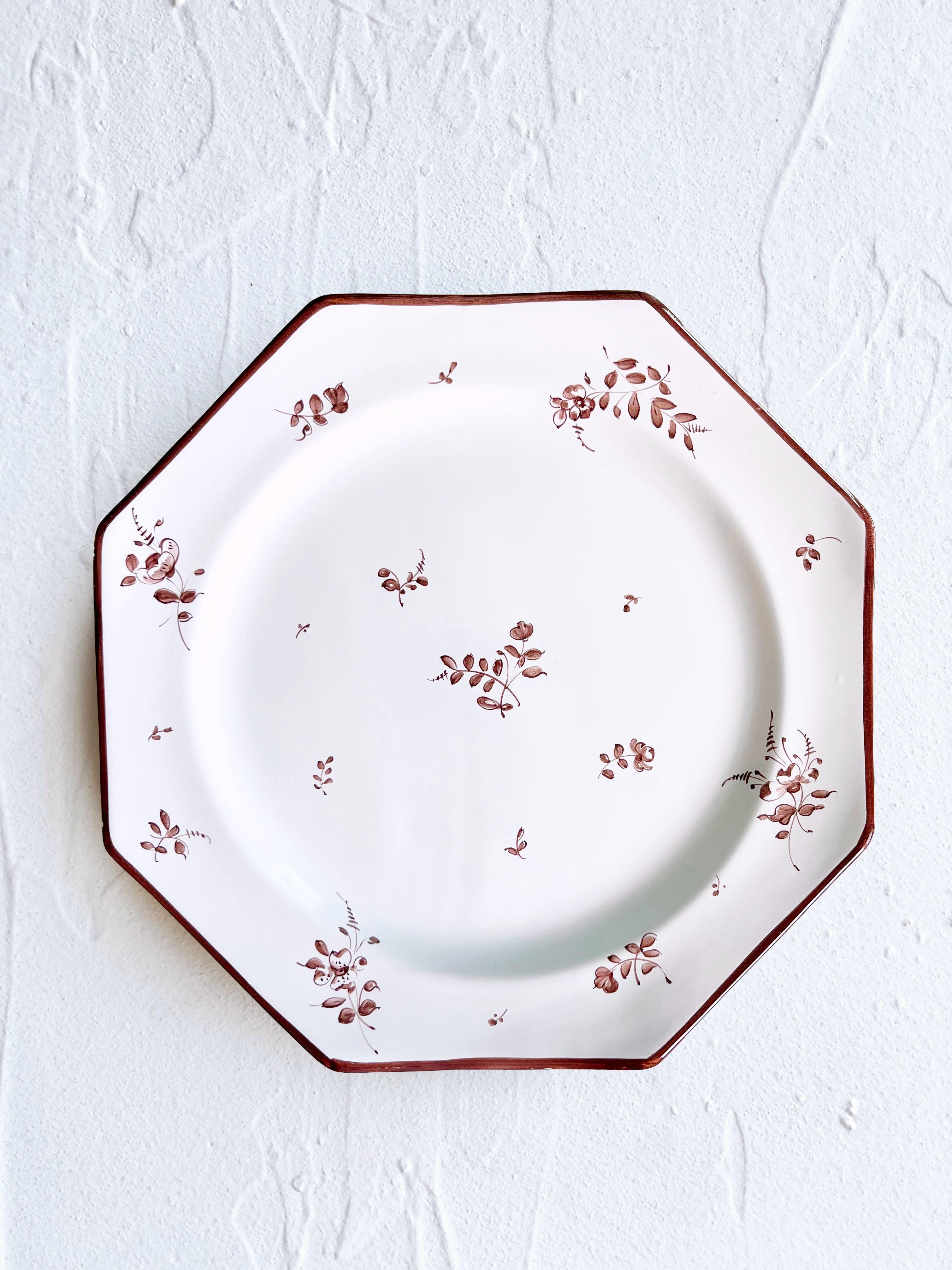 Sainte Marie Dinner Plate ~ Alouette ~ Chestnut - S/4