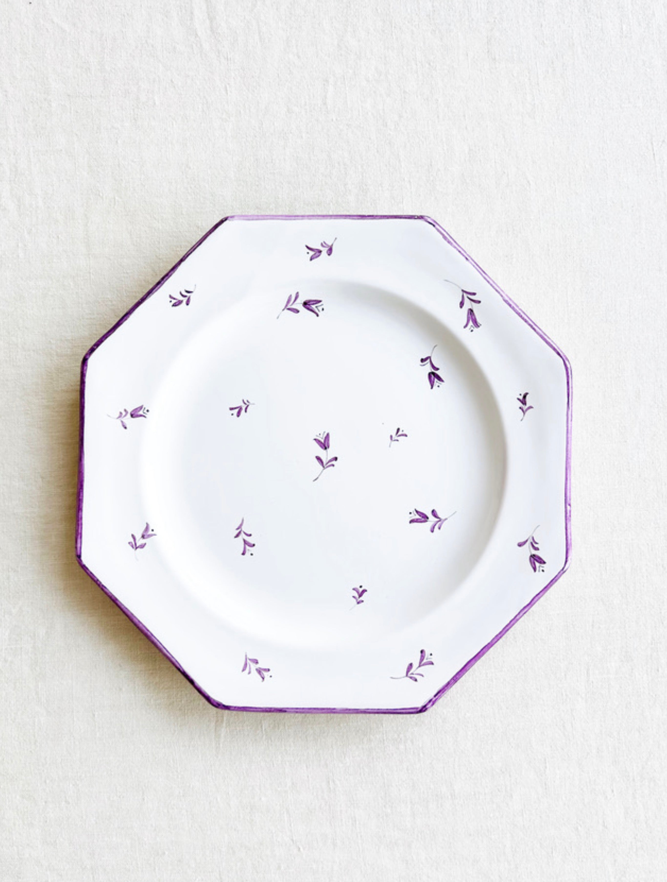 Sainte Marie Salad Plate ~ Tulips ~ Lilac - S/4