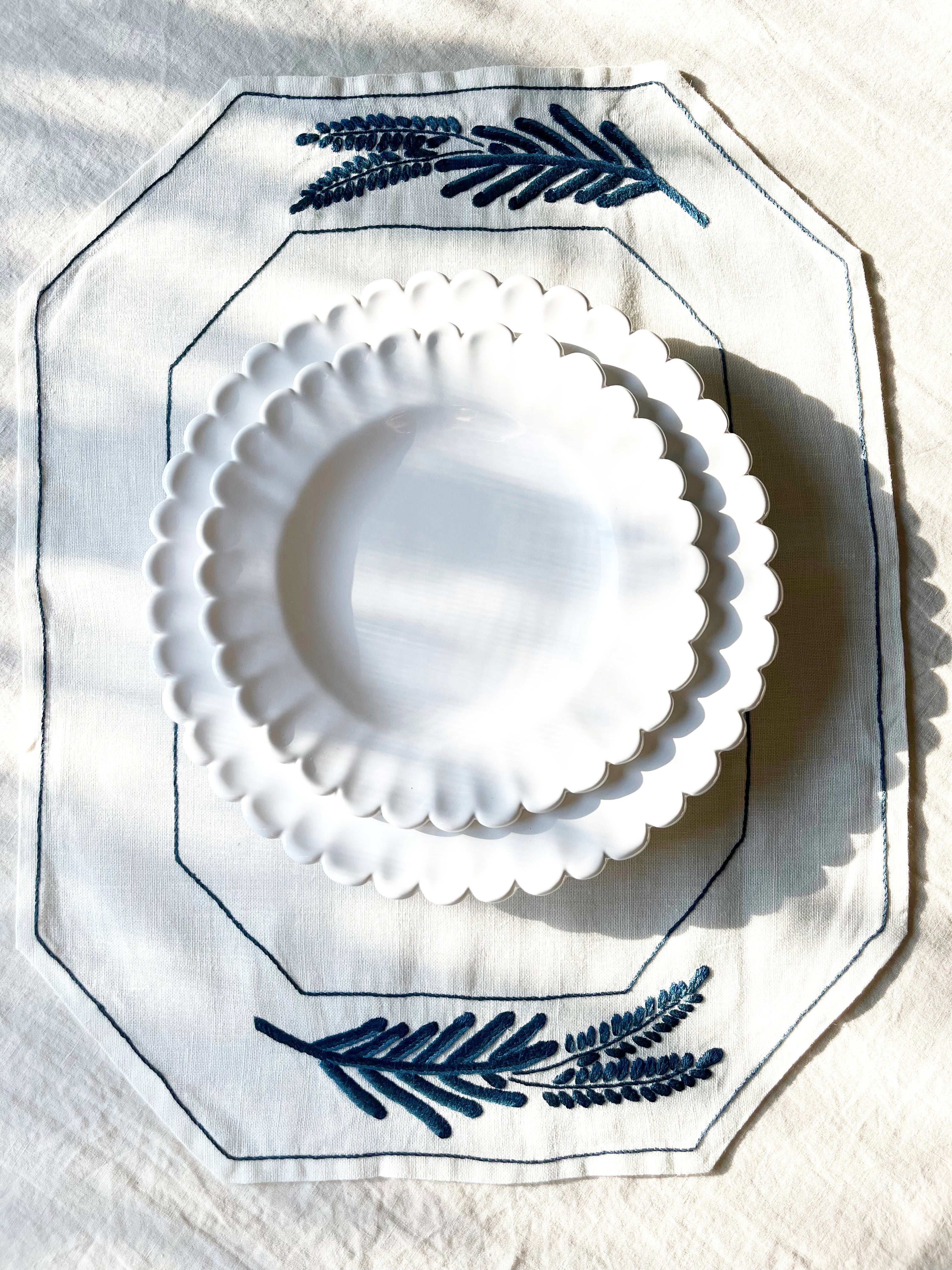 Palmas Placemat- Cobalt - S/2