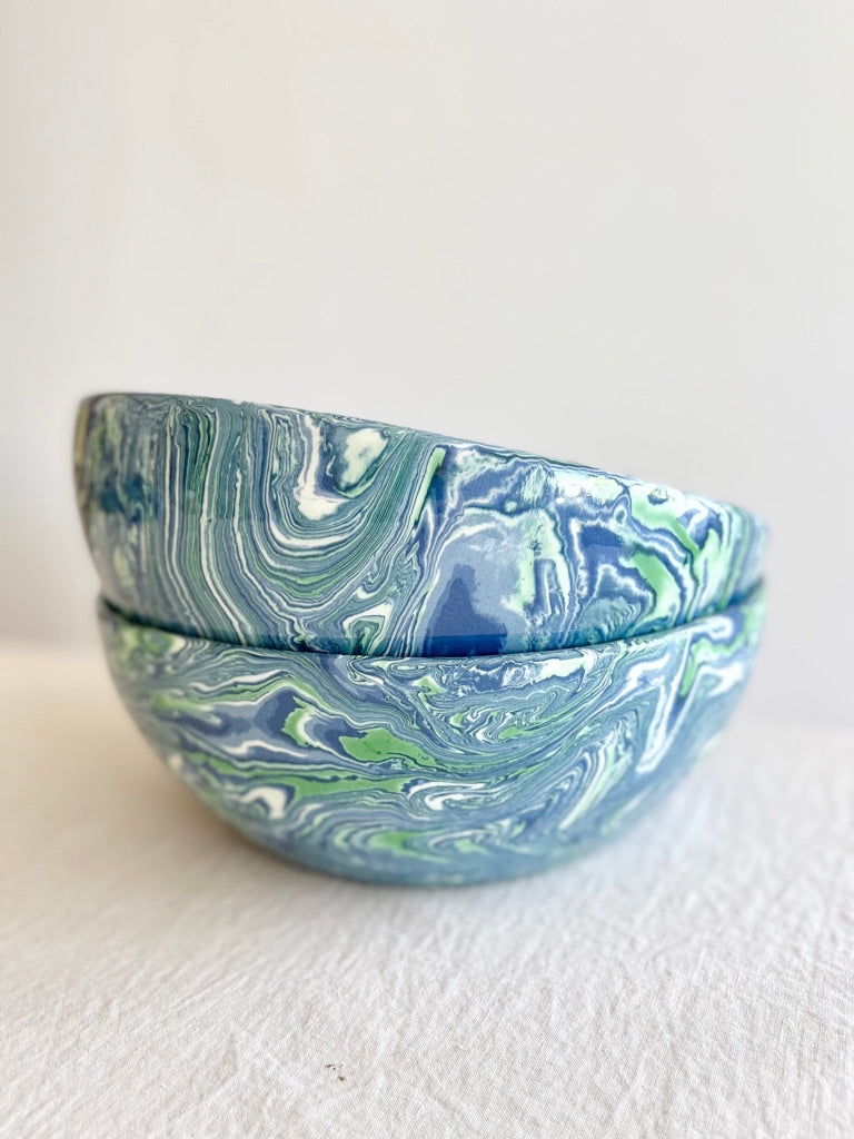 Blue Terre Melee Bowl 13 inch stacked view