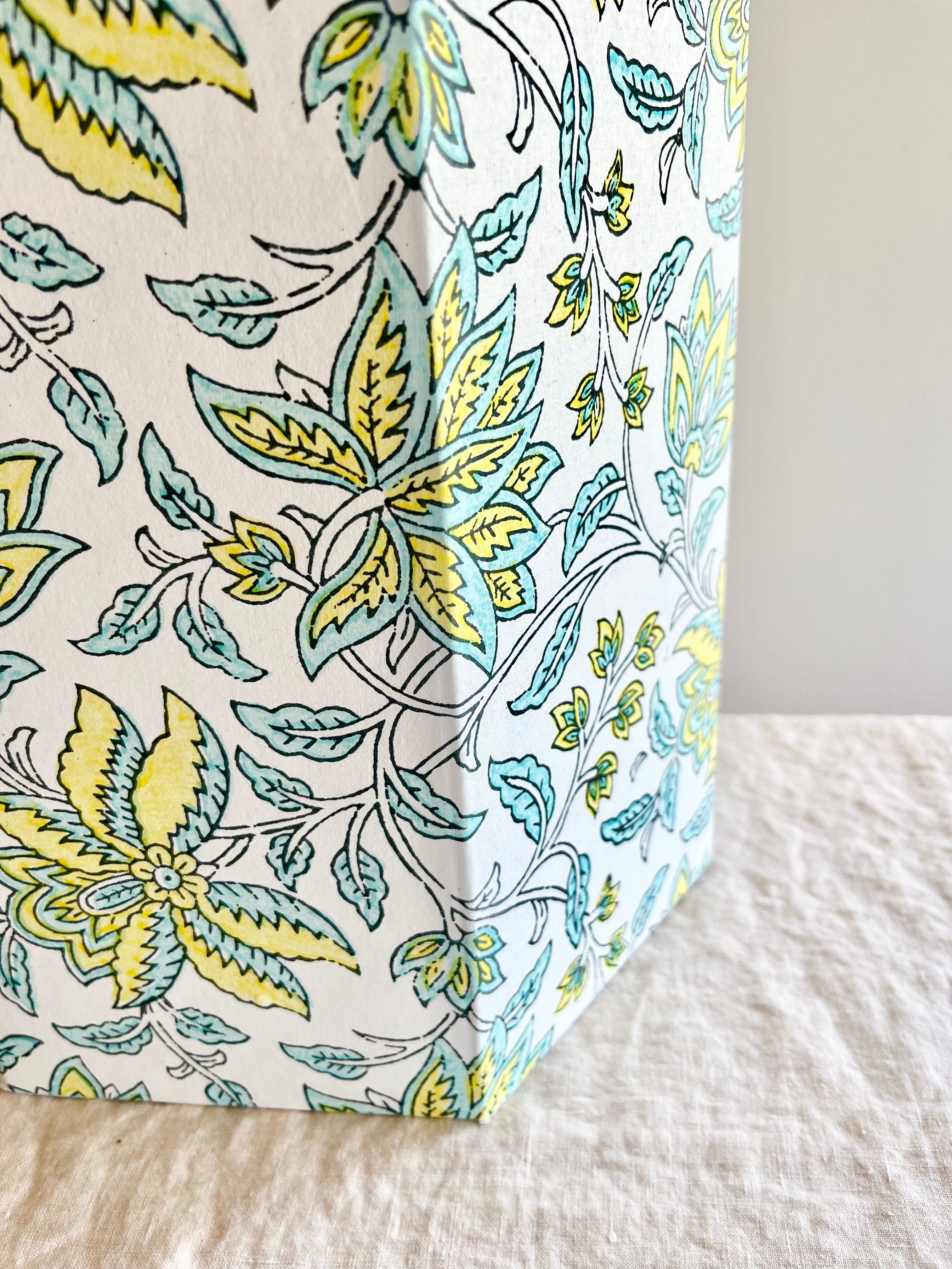 Dorset Wastebasket - Yellow Blossom