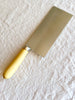 cleaver with boxwood handle by pallares solsona back view 18cm