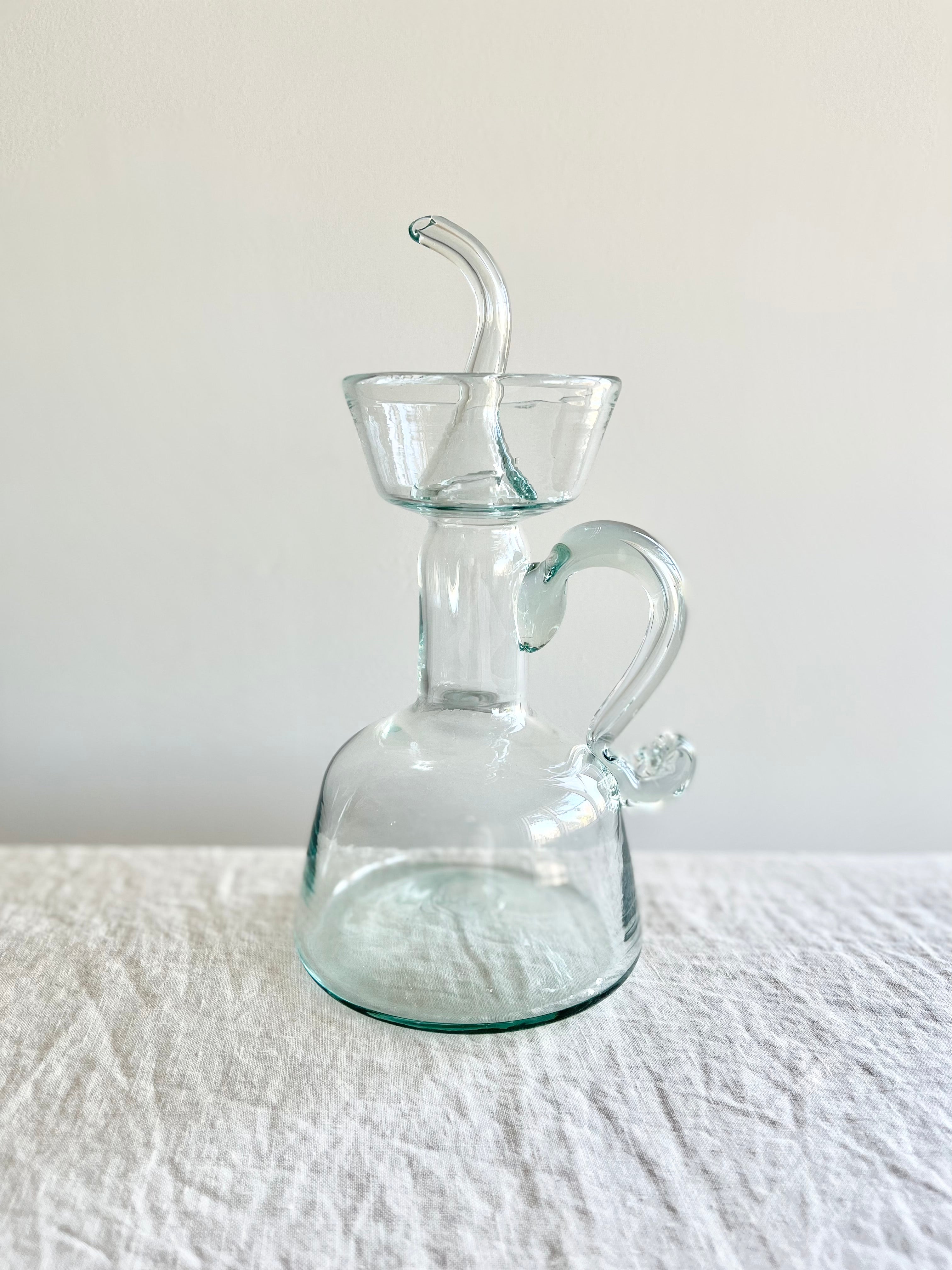 clear blown glass cruet by gordiola