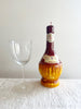 wine bottle shaped candles red with wine glass fiaschetto vino