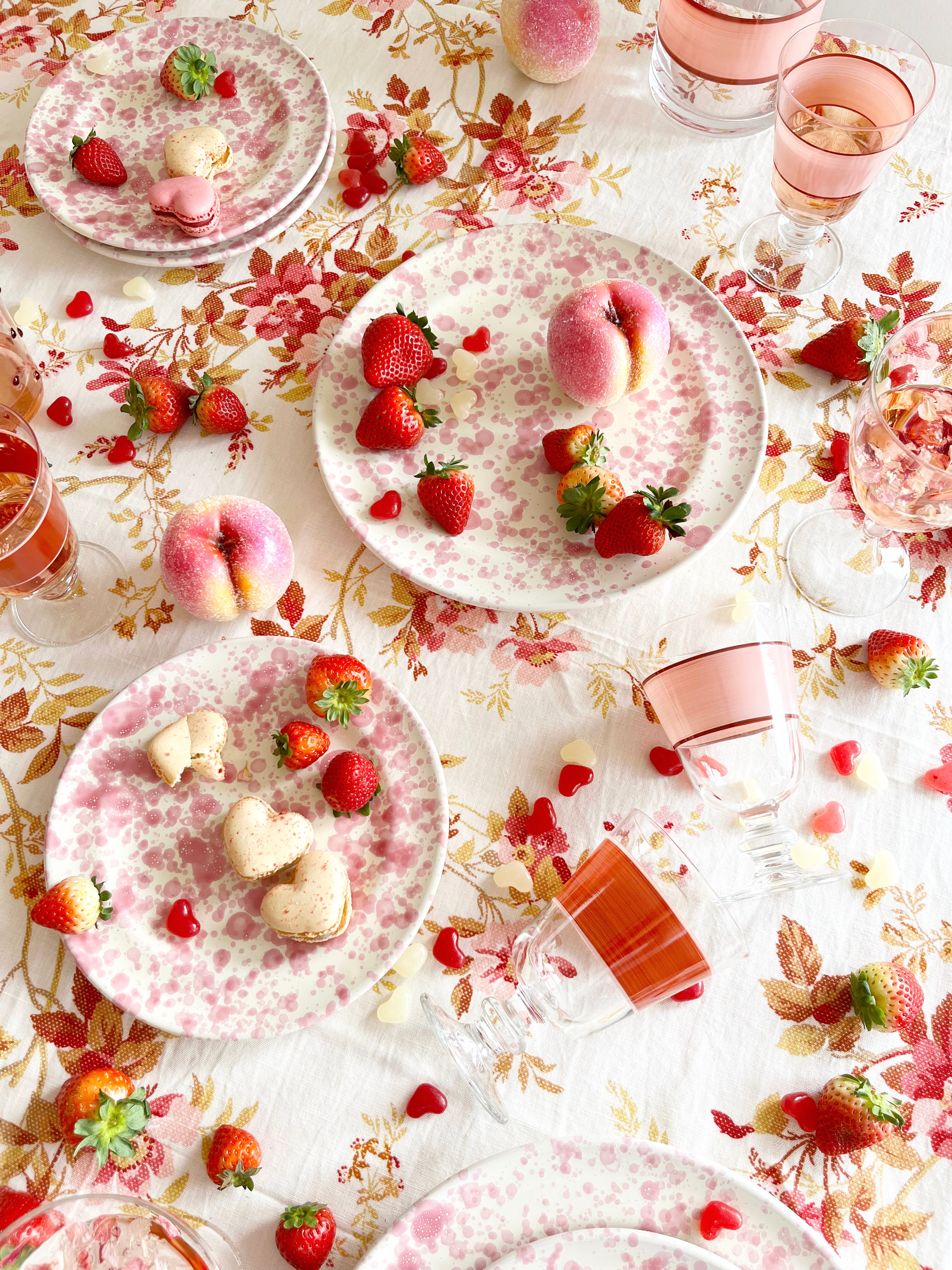Riera Wine Glass - Peony/Raspberry - S/6
