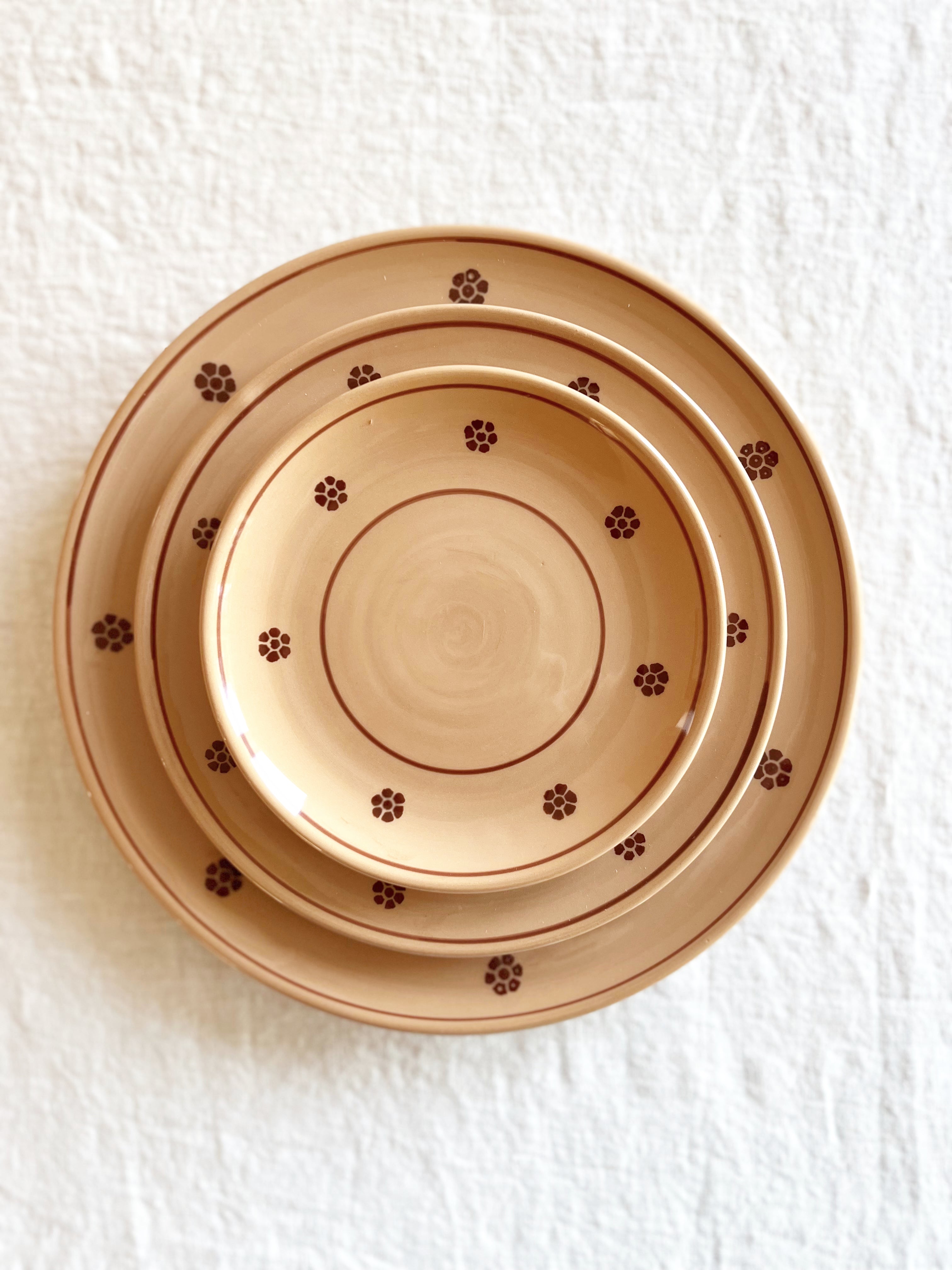 Rigo Stella Bread Plate - Sable - S/4