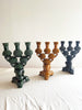 yellow ceramic candelabra 17.5 inch assorted colors