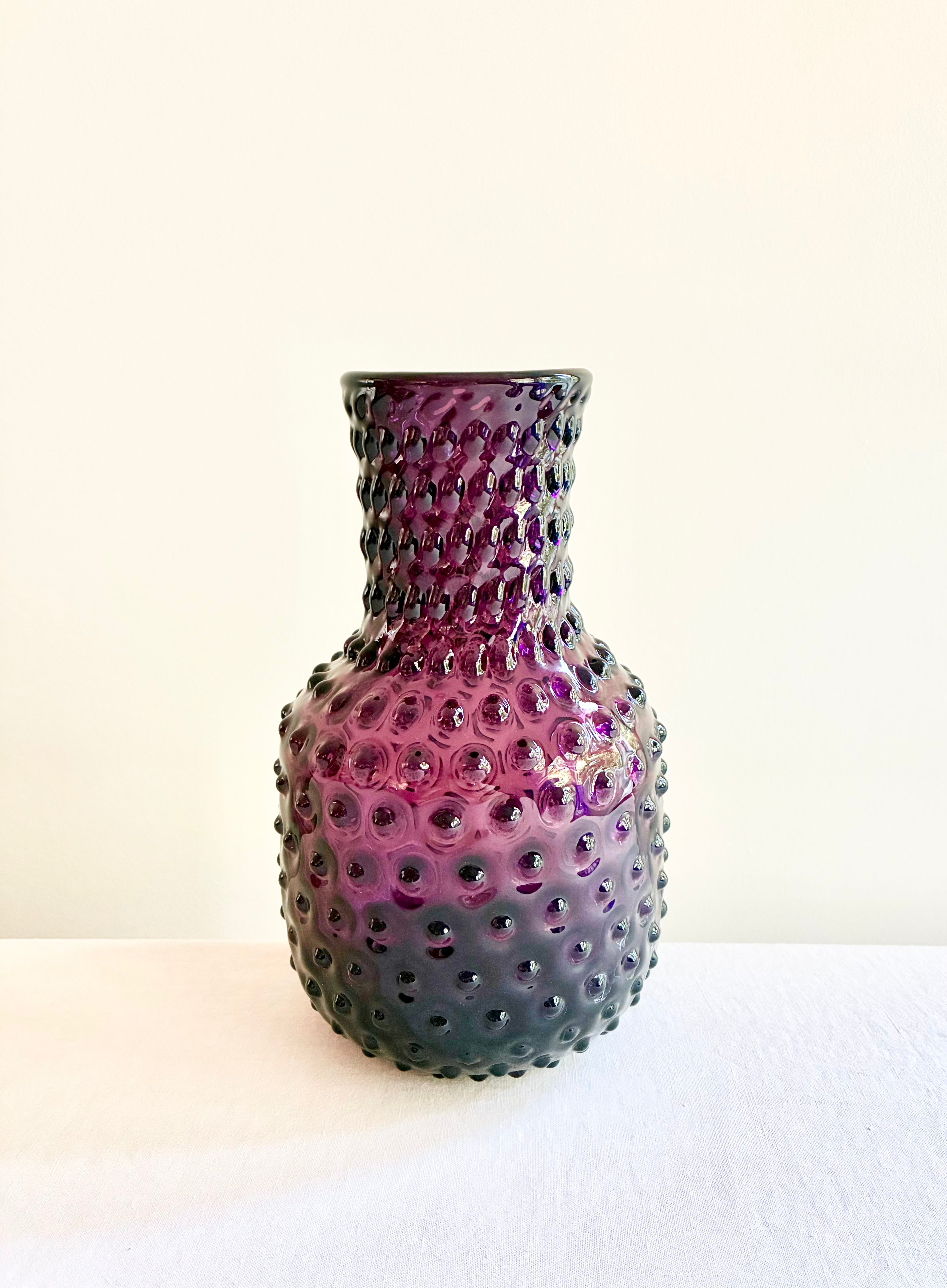 Hobnail Carafe - Violet