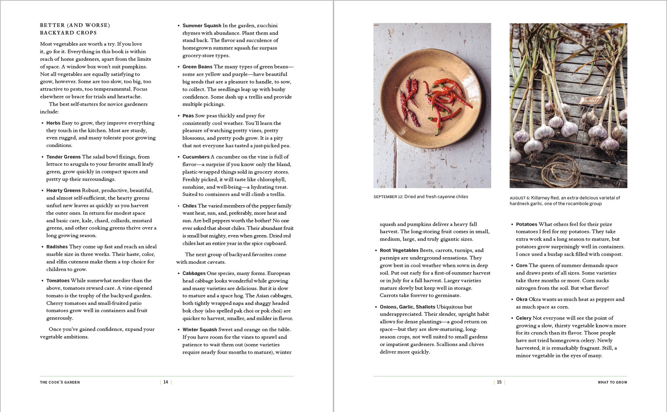 The Cook's Garden - Cookbook