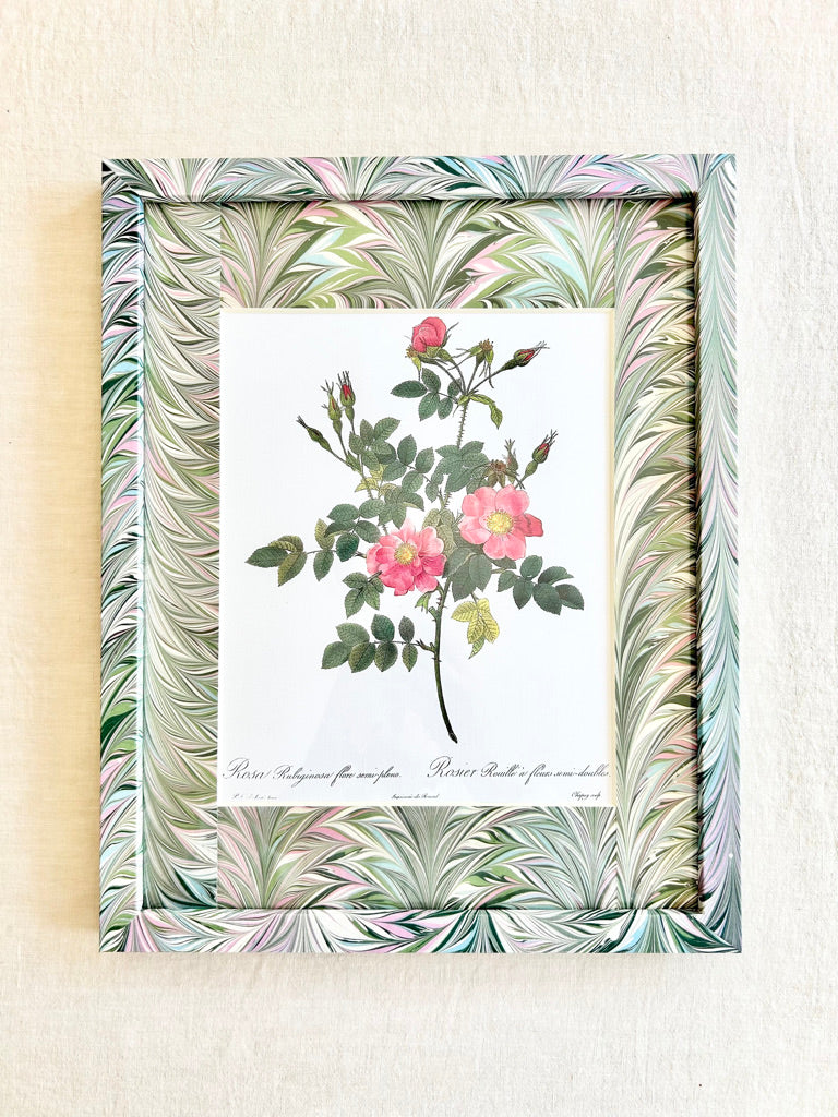 Frame 12 x 15" - Marbled Green II