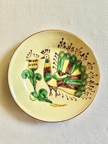 Bukowina Romanian Peacock 8" Plate  S/4