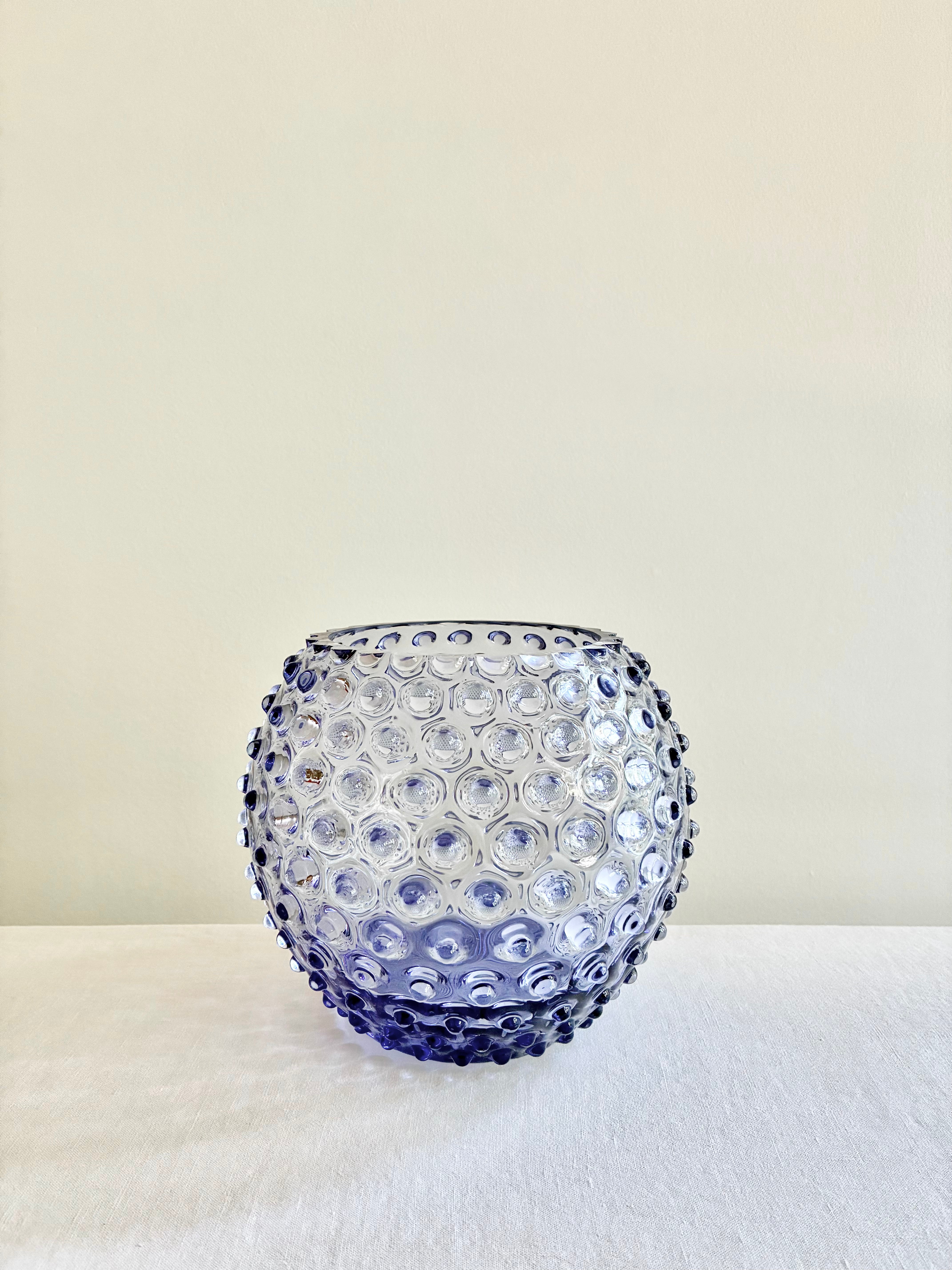 Hobnail Round Vase 6" - Lavender