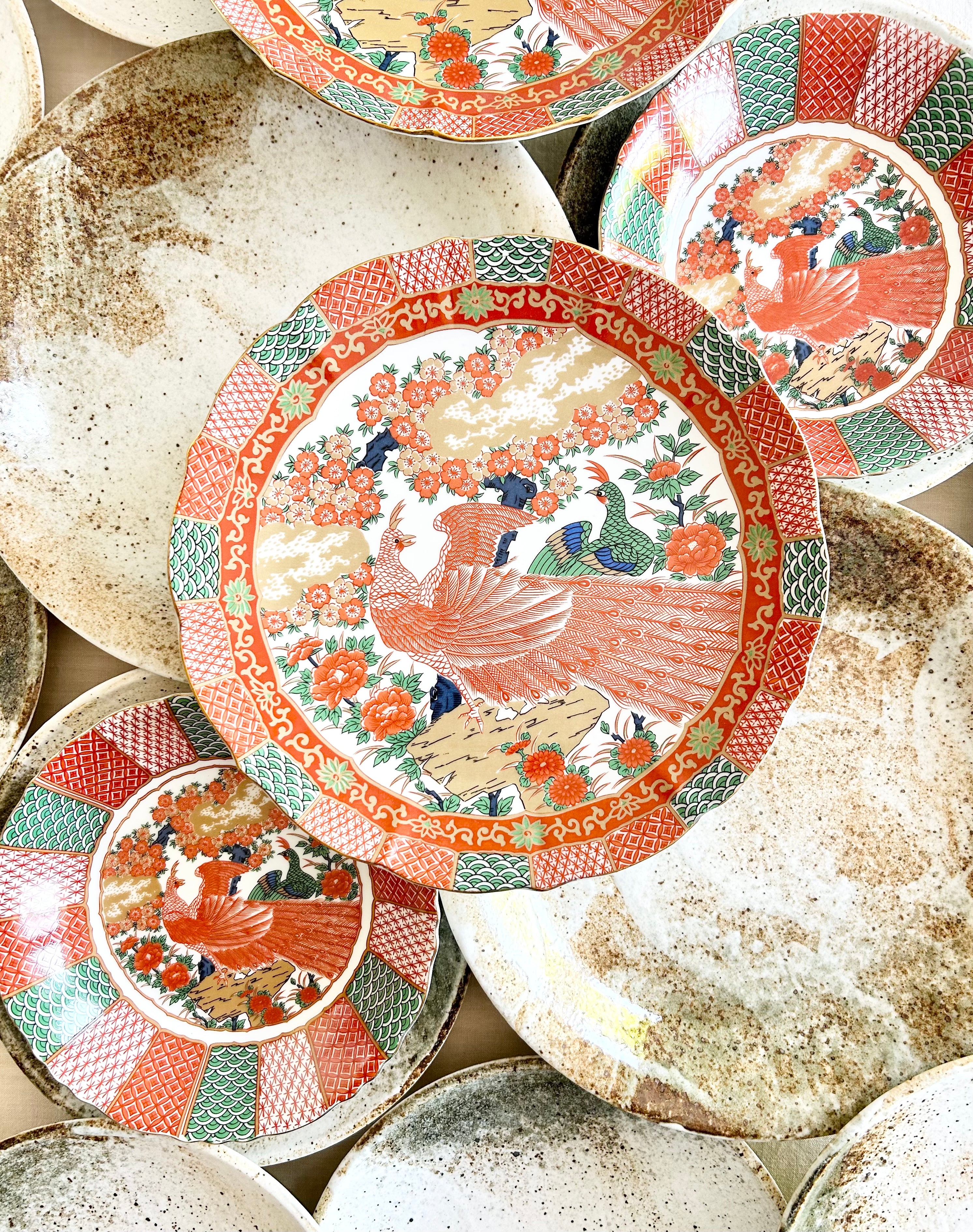 Historic Imari Dinner Plates S/2