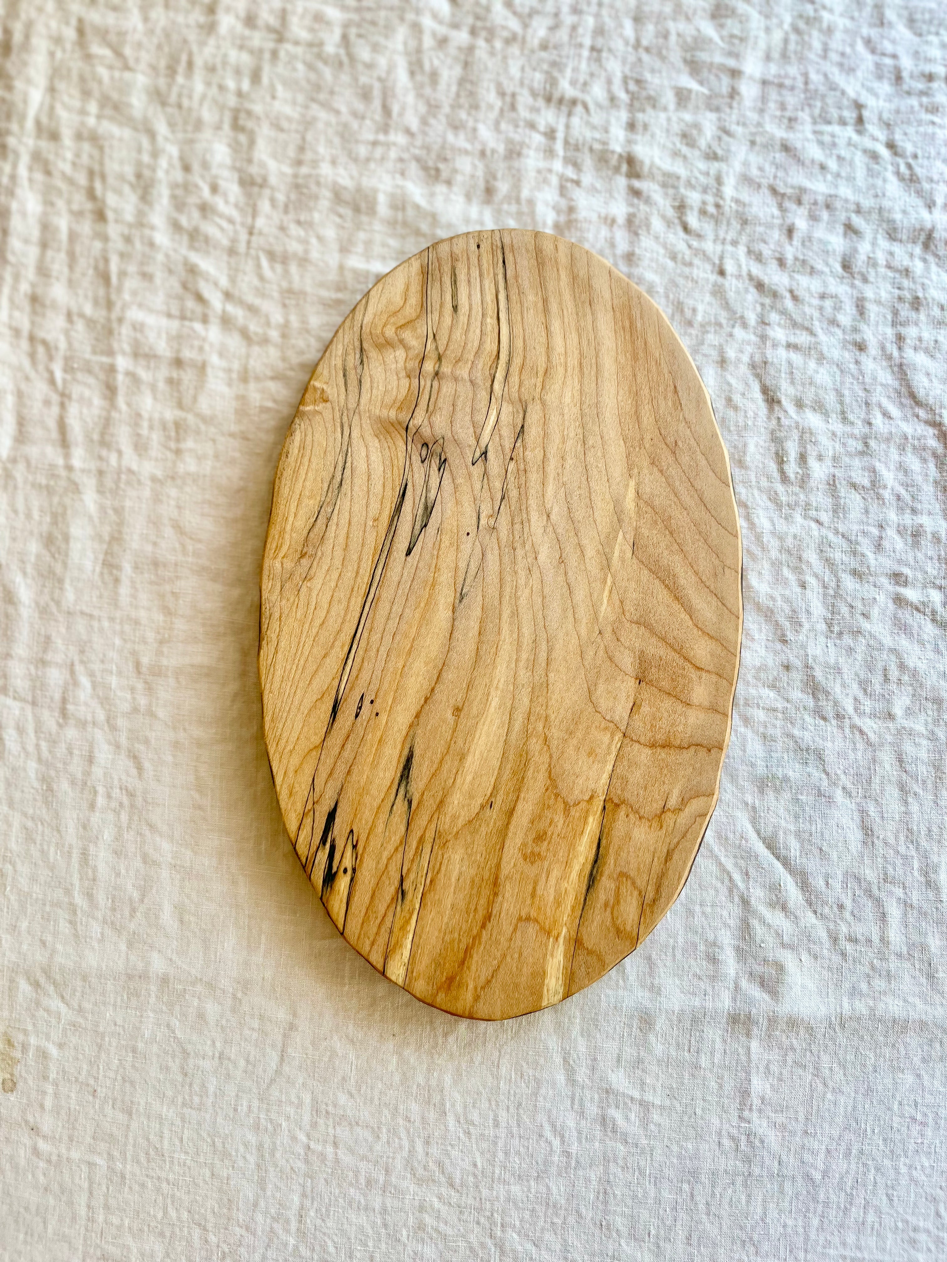 Spalted Maple Wood Board - Oval - Multiple Sizes