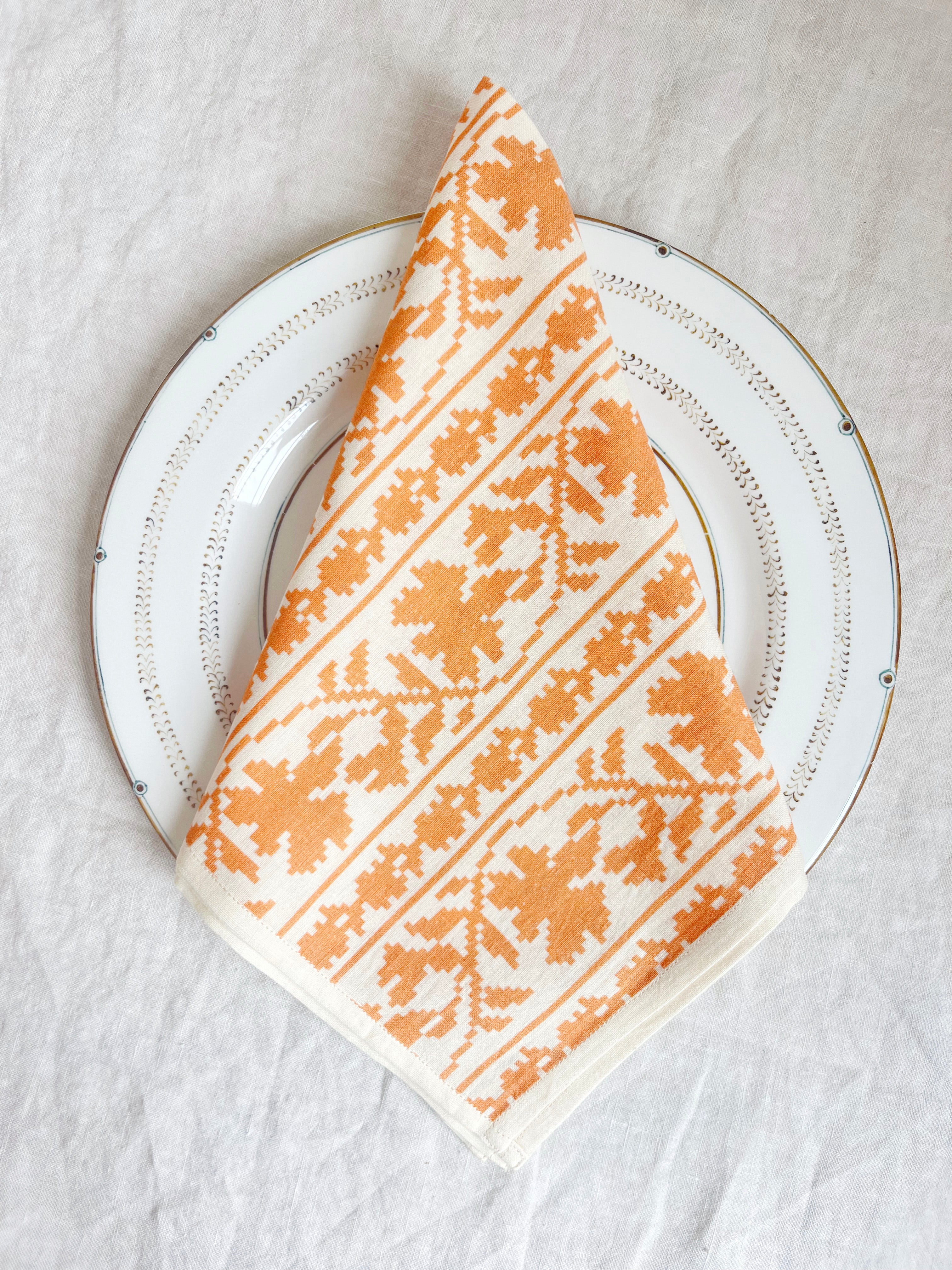 Odessa Napkins - Apricot S/4