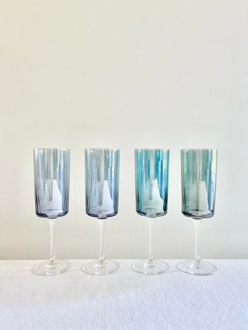 Gems Champagne Flute - Sapphire S/4