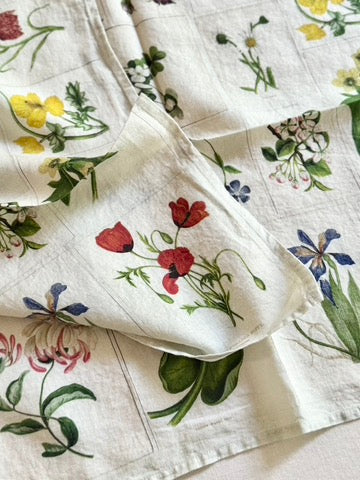 John Derian X SB Botanical Tiles Napkins -  S/4