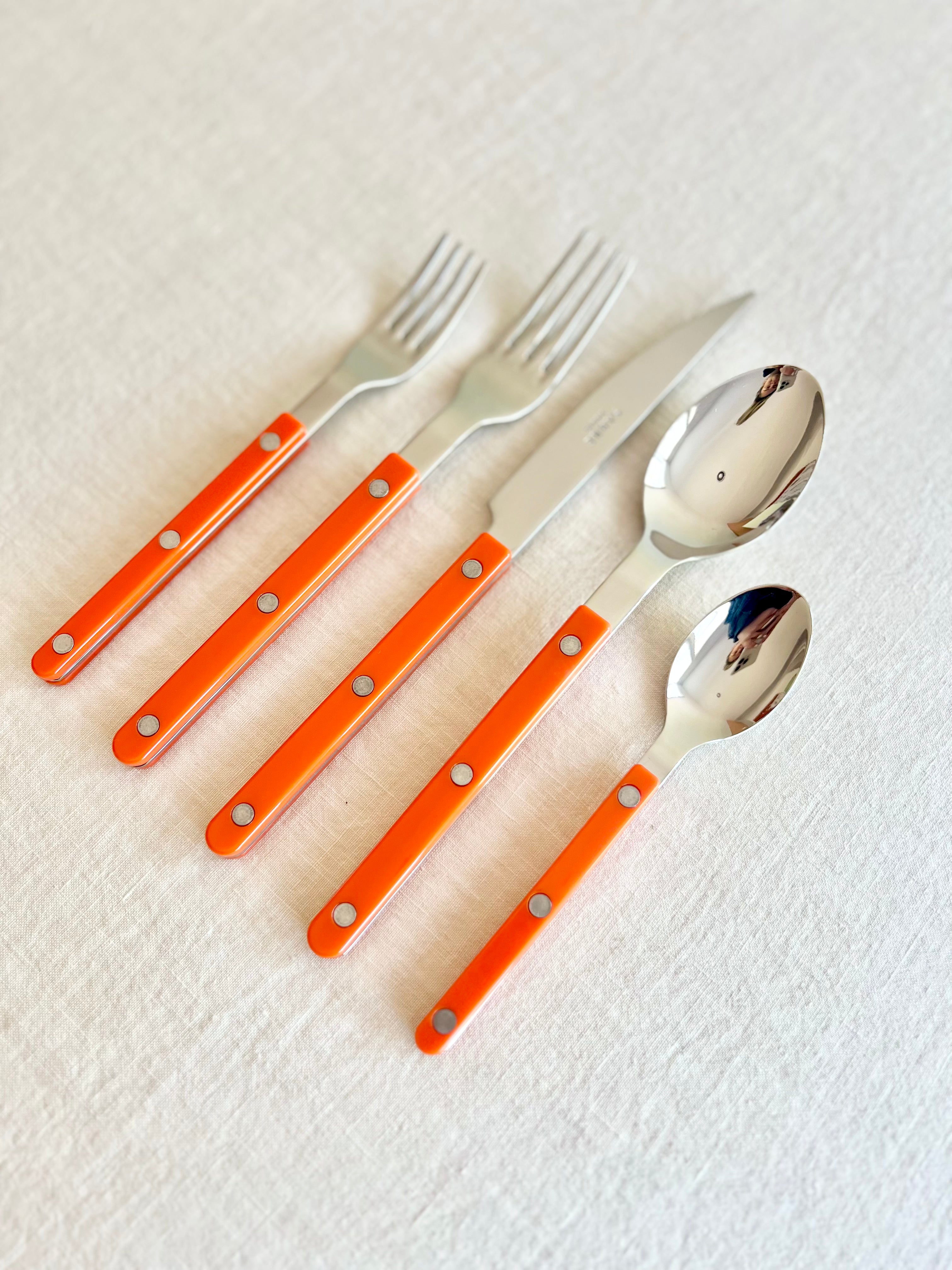 Bistro Orange Flatware - 5 piece set