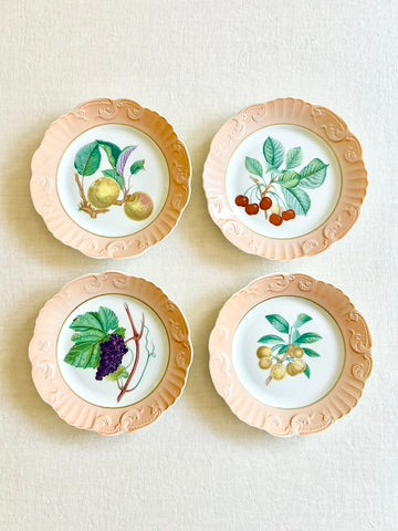 Historic Mottahedeh Fruit Plates - Set of 10
