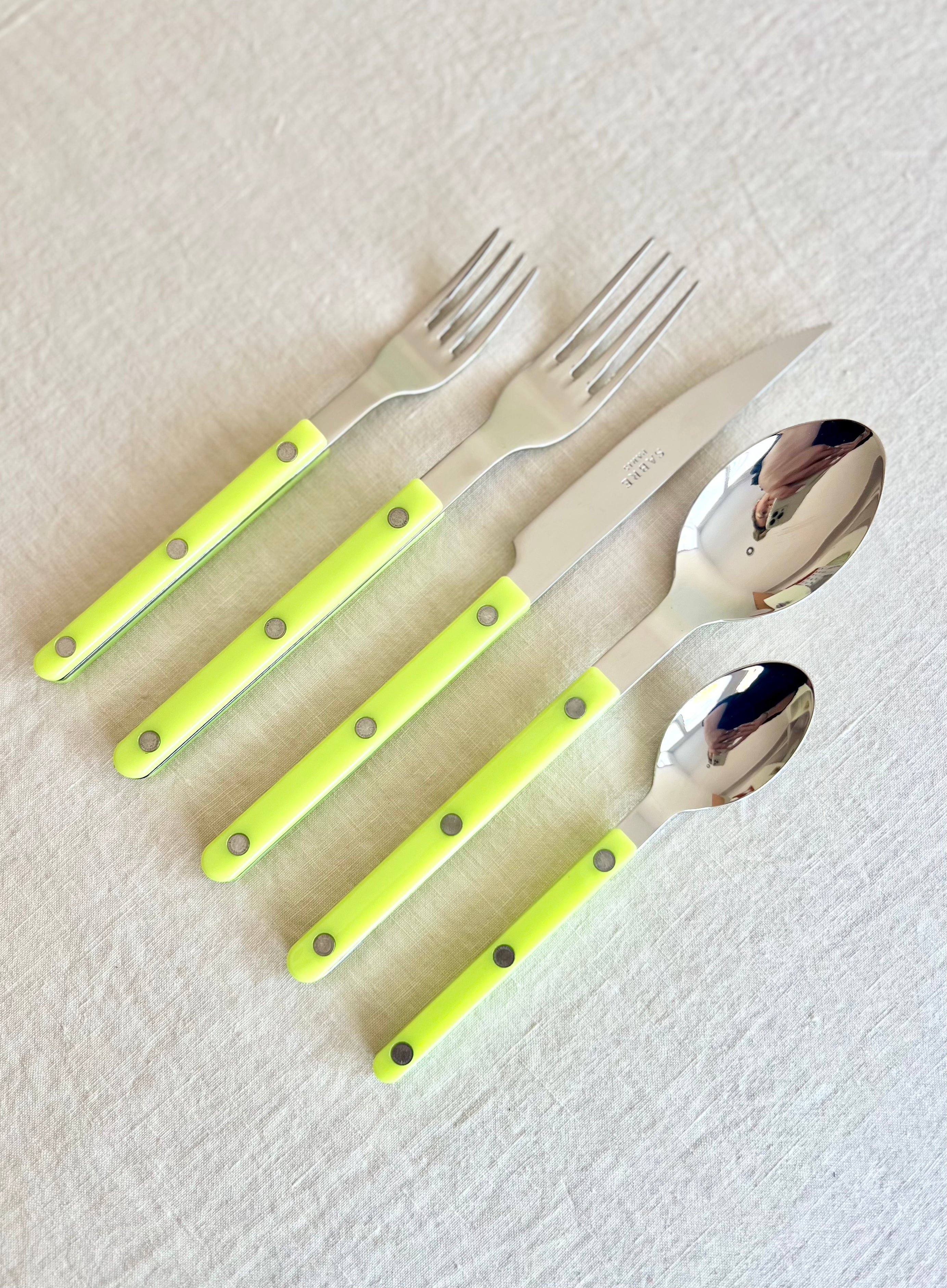 Bistro Lime Flatware - 5 piece set