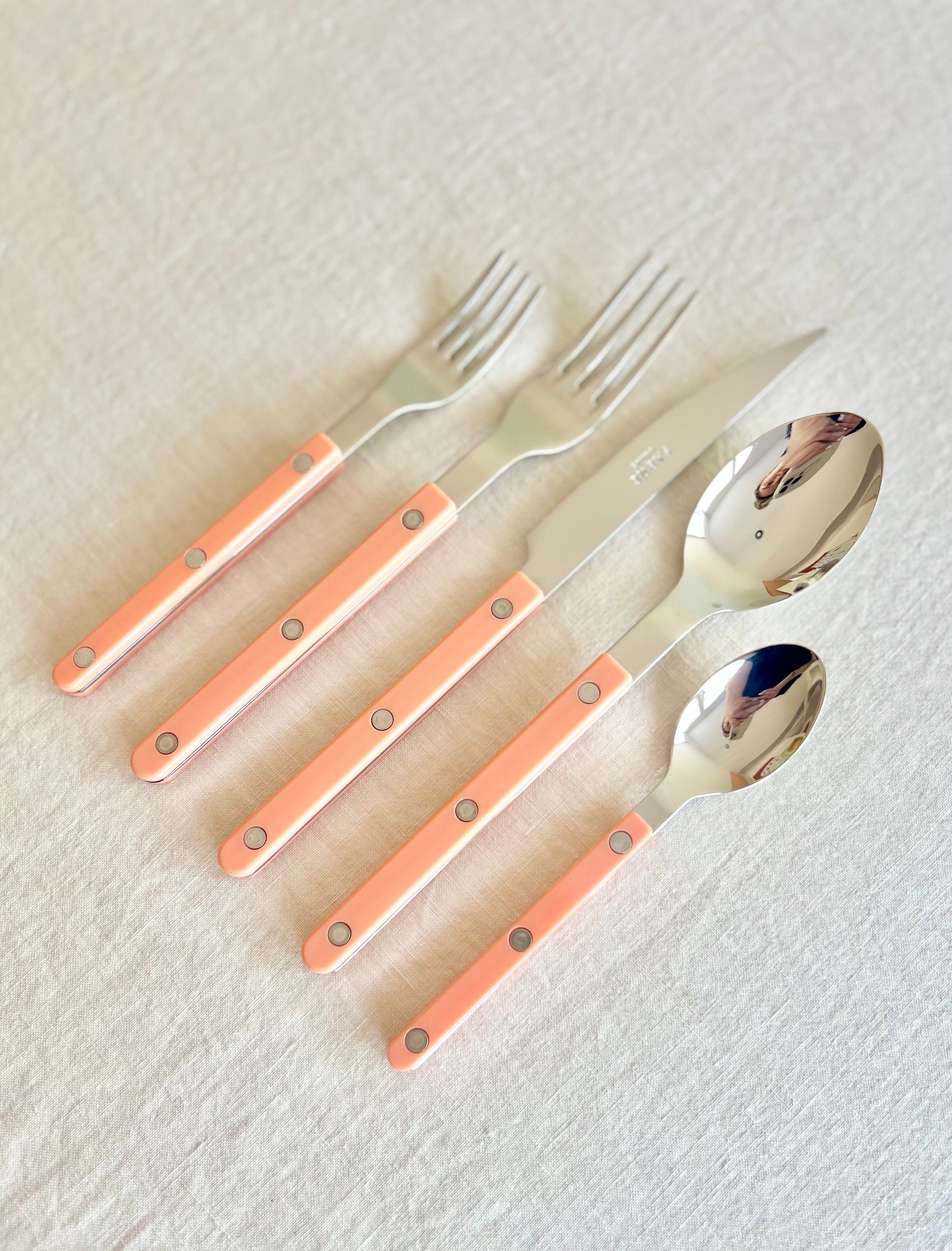 Bistro Peach Flatware - 5 piece set