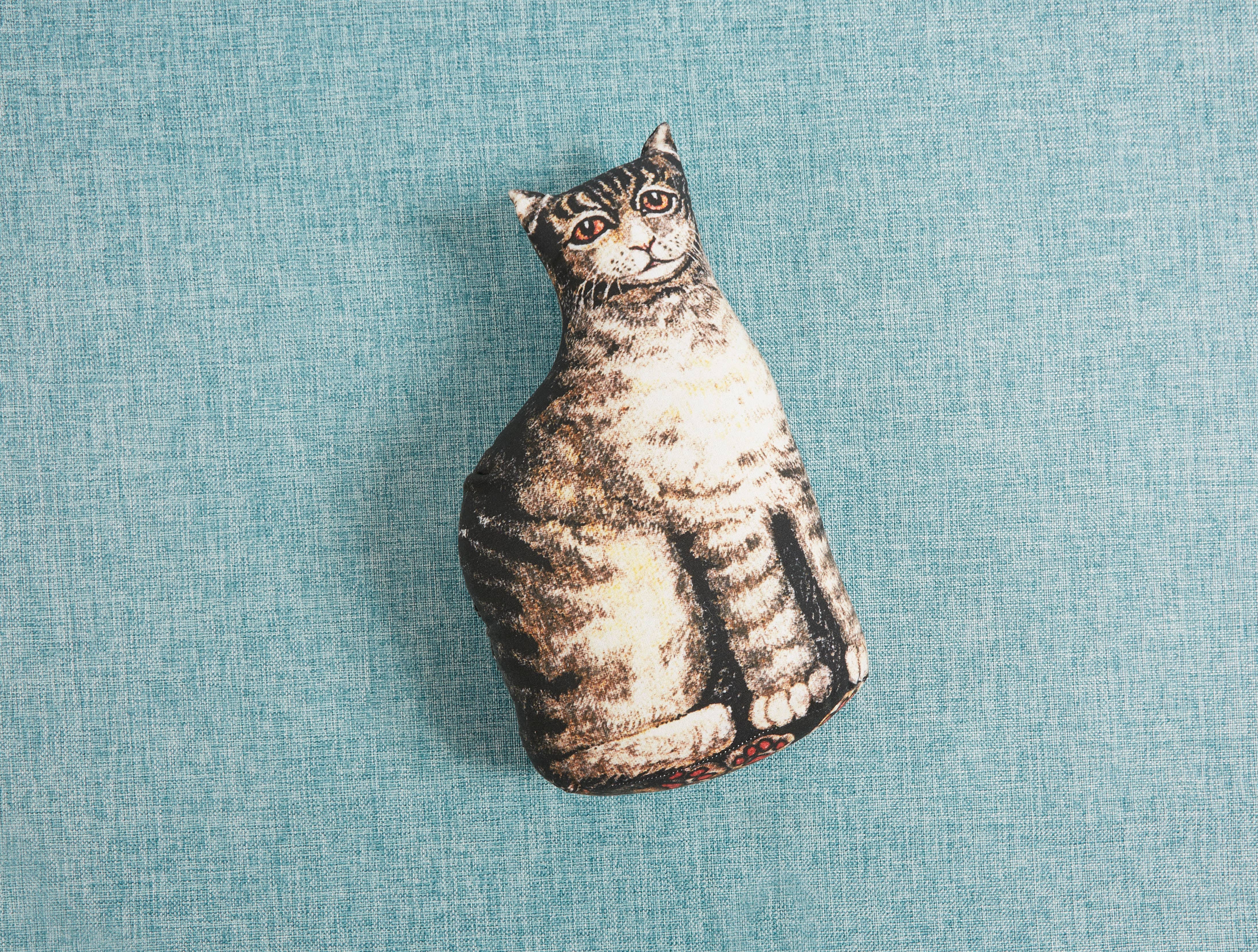 Tabby Cat Plush Pillow