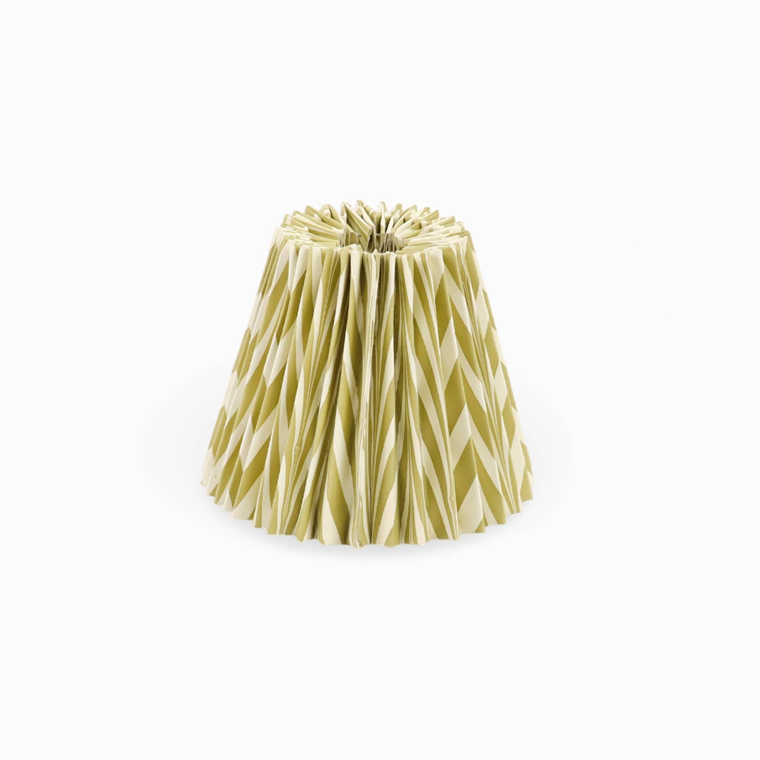 Pleated Marbled Lampshade - Apple