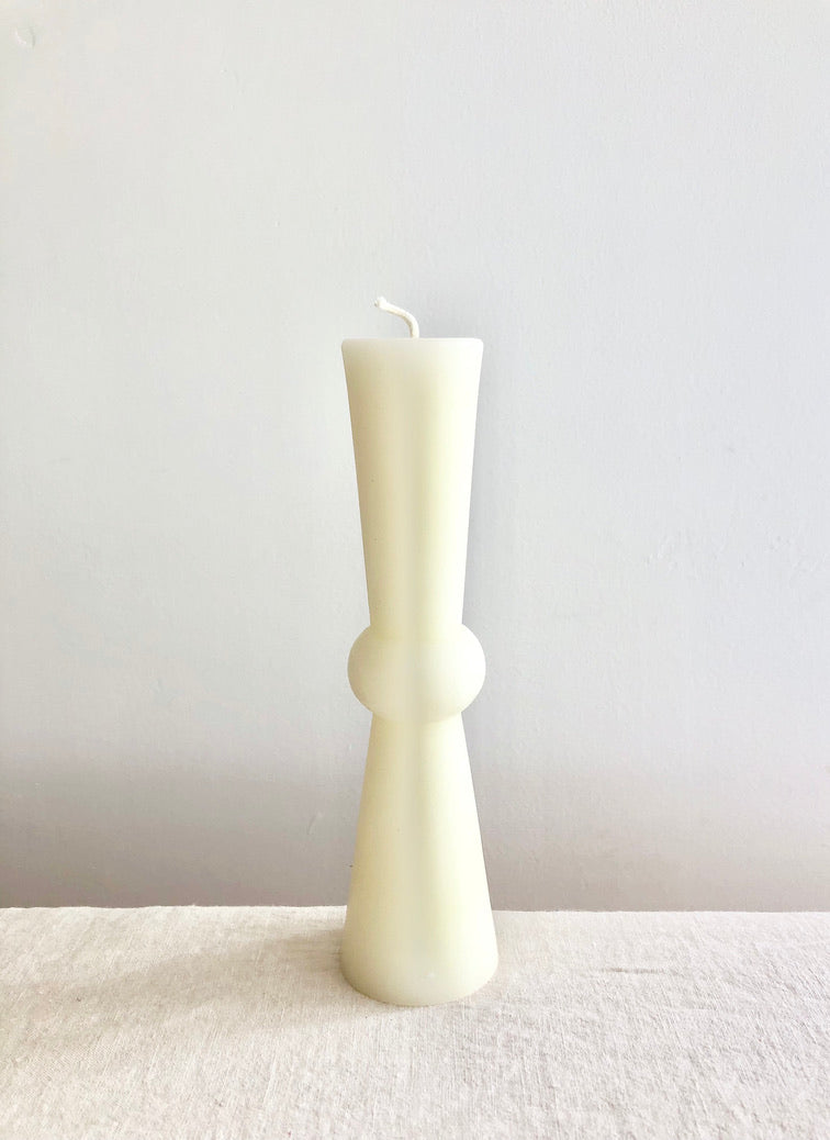 Totem Pillar Candle - Tall Cream