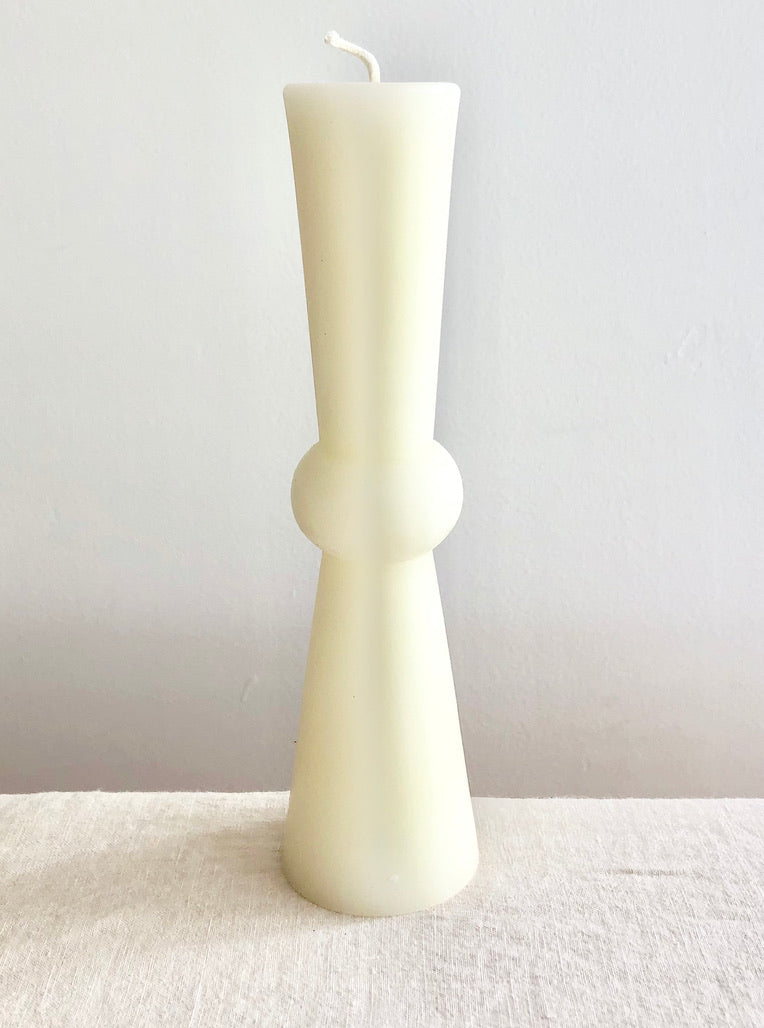 Totem Pillar Candle - Tall Cream