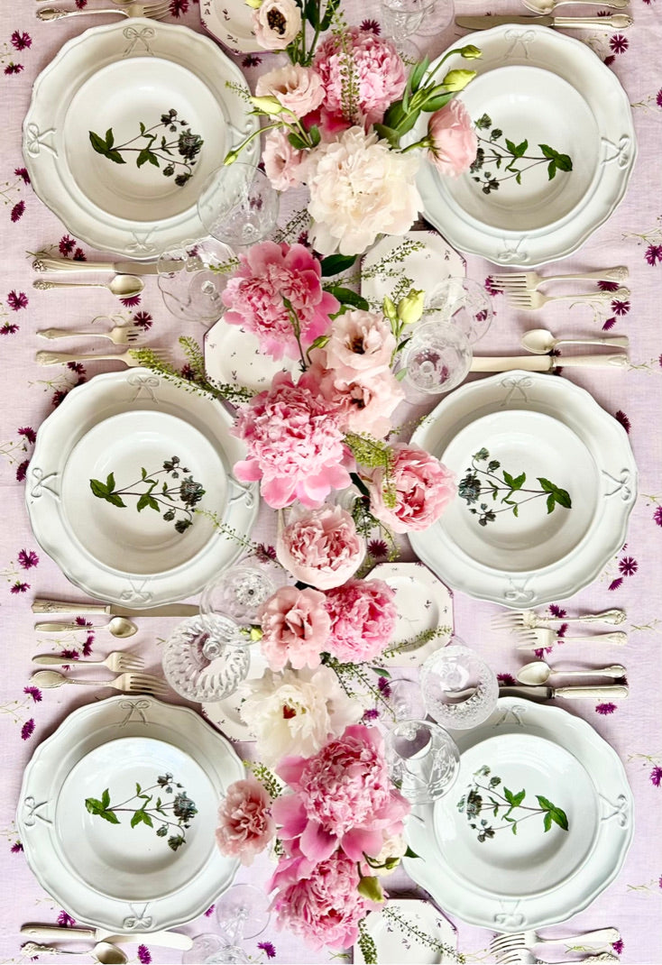 Bijou Colette Service Plate -Blanc Bow