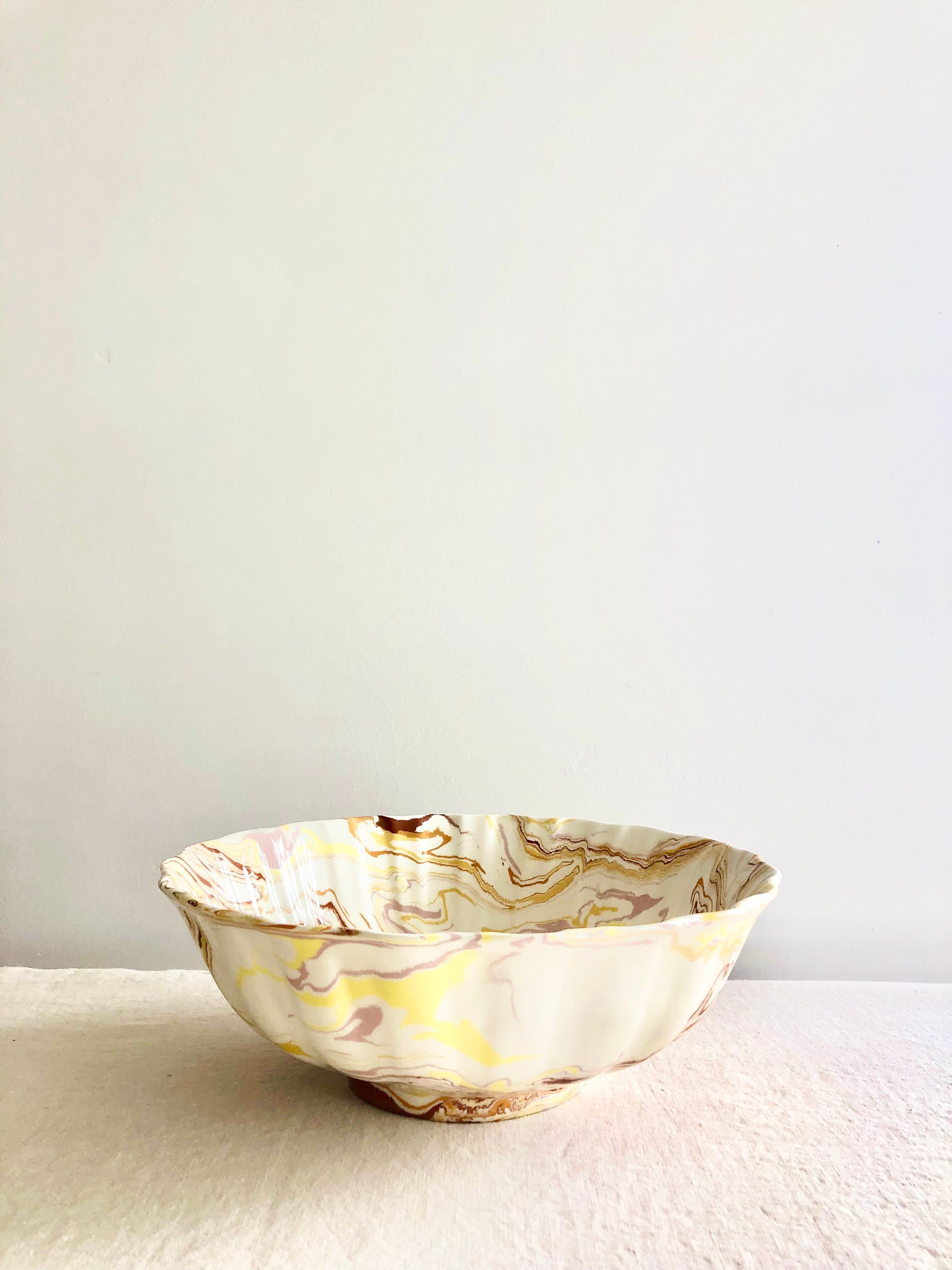 Terre Mêlée Scalloped Dinnerware - Soleil - S/4