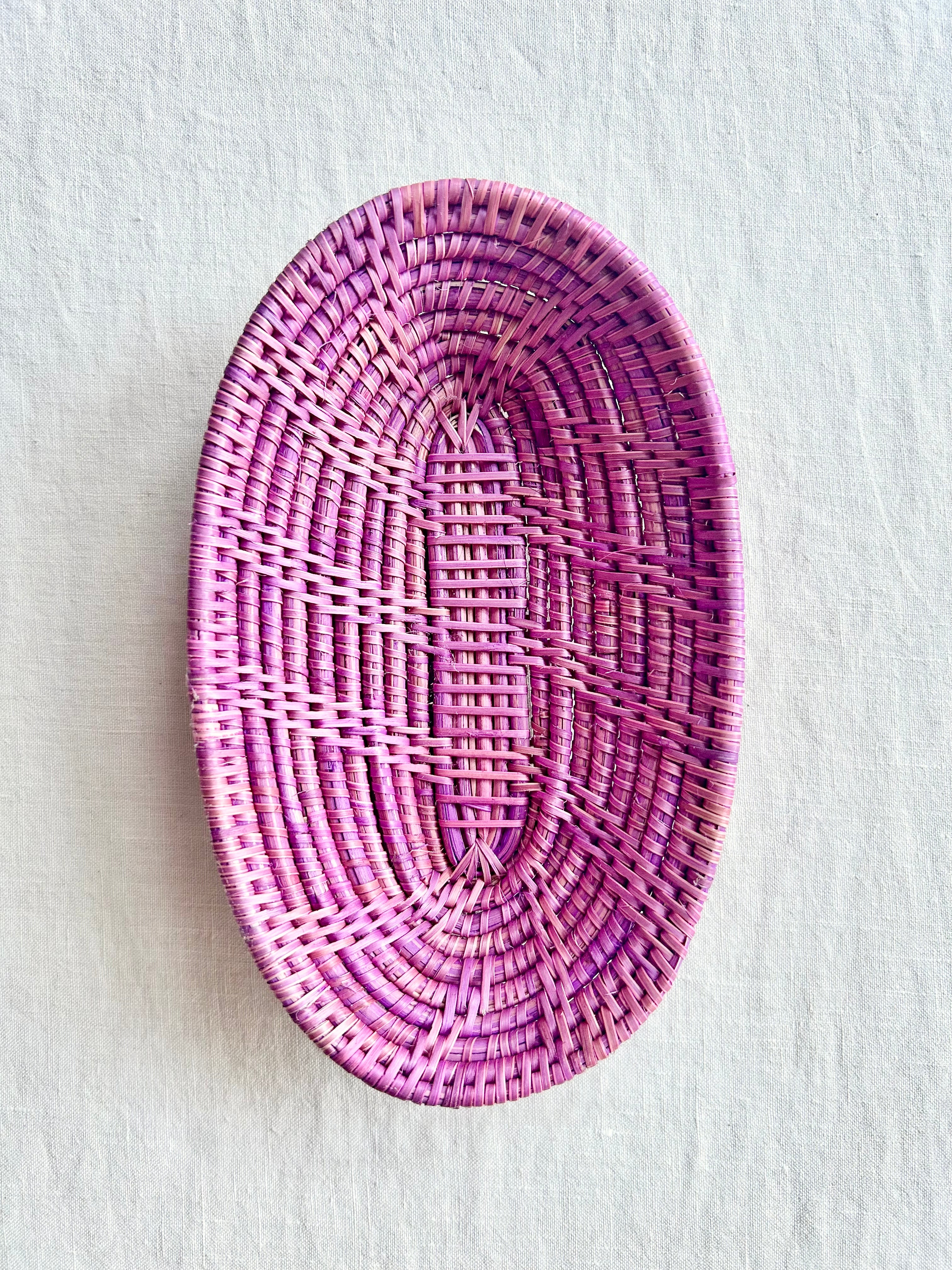 Tissé Oval Basket - 7" - S/4 - Camellia